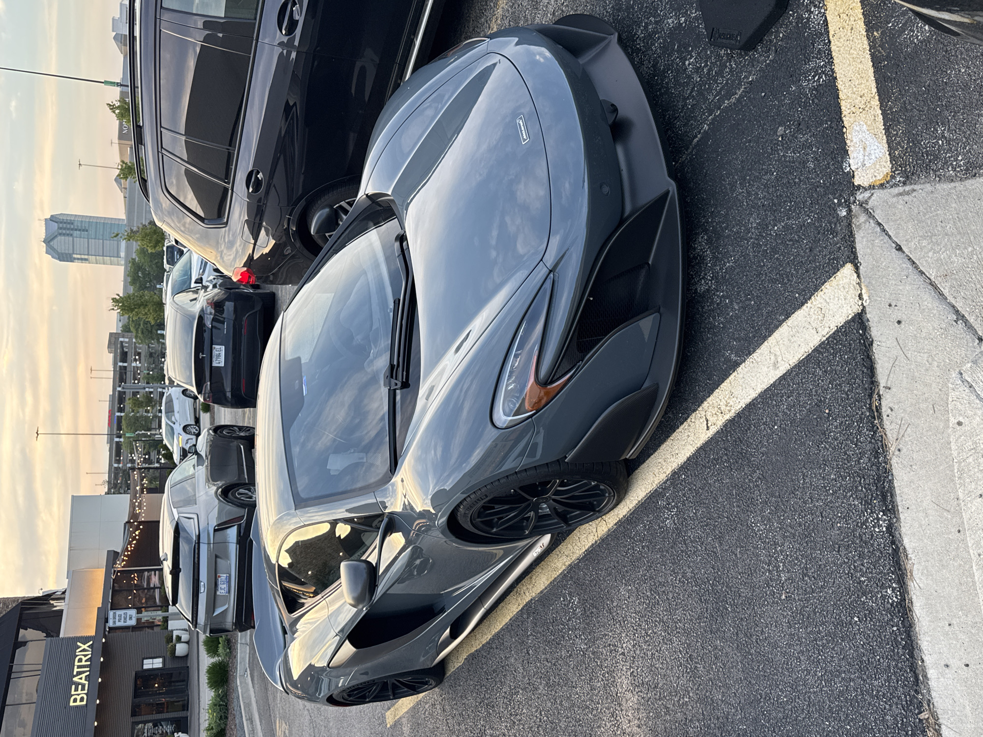 Gray McLaren spotted in Oak Brook parking lot