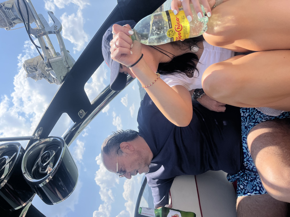 Boat outing captured on calm waters near El Cerrillo