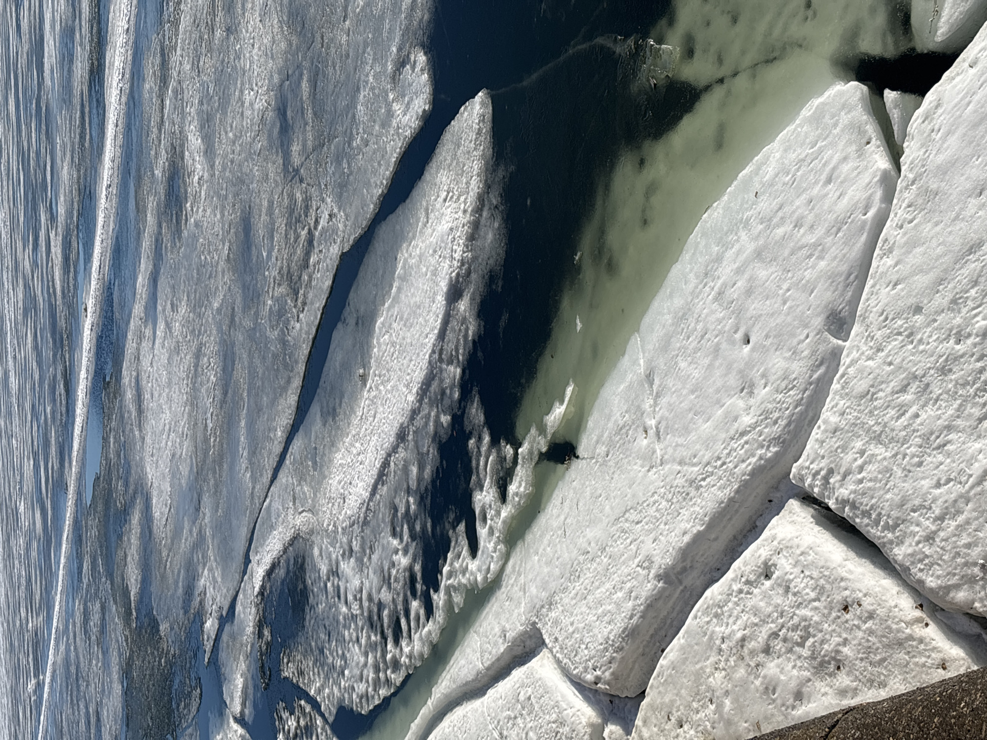 Spring ice breakup documented on Kama River in Chaikovsky