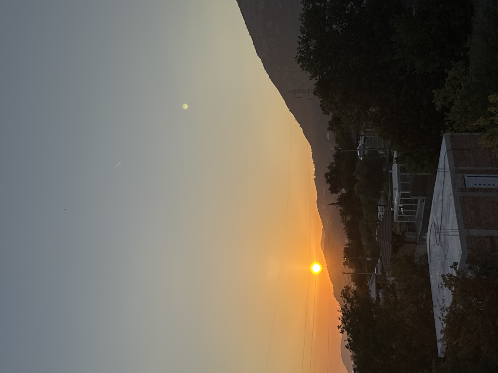 Golden hour across Sustaš and Burtaiši, Montenegro
