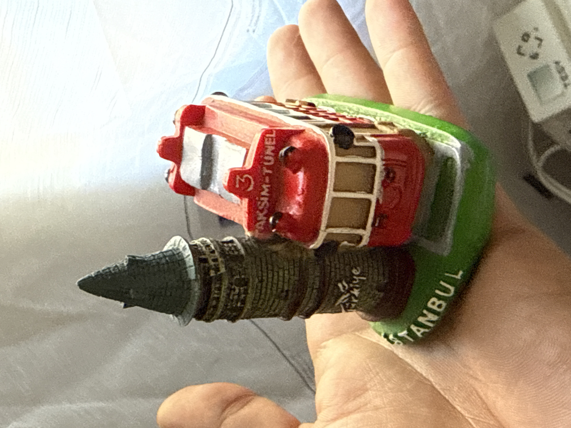 Istanbul souvenir set held in Slavyani, Bulgaria