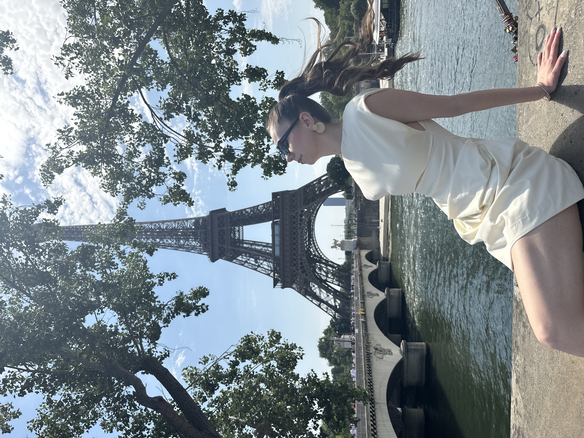 Eiffel Tower views and a quiet moment nearby, June morning