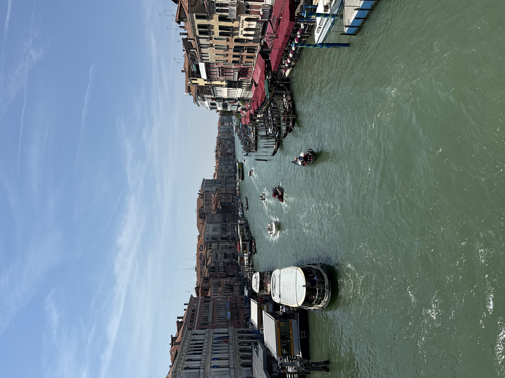 Venice canals on a sunny summer morning