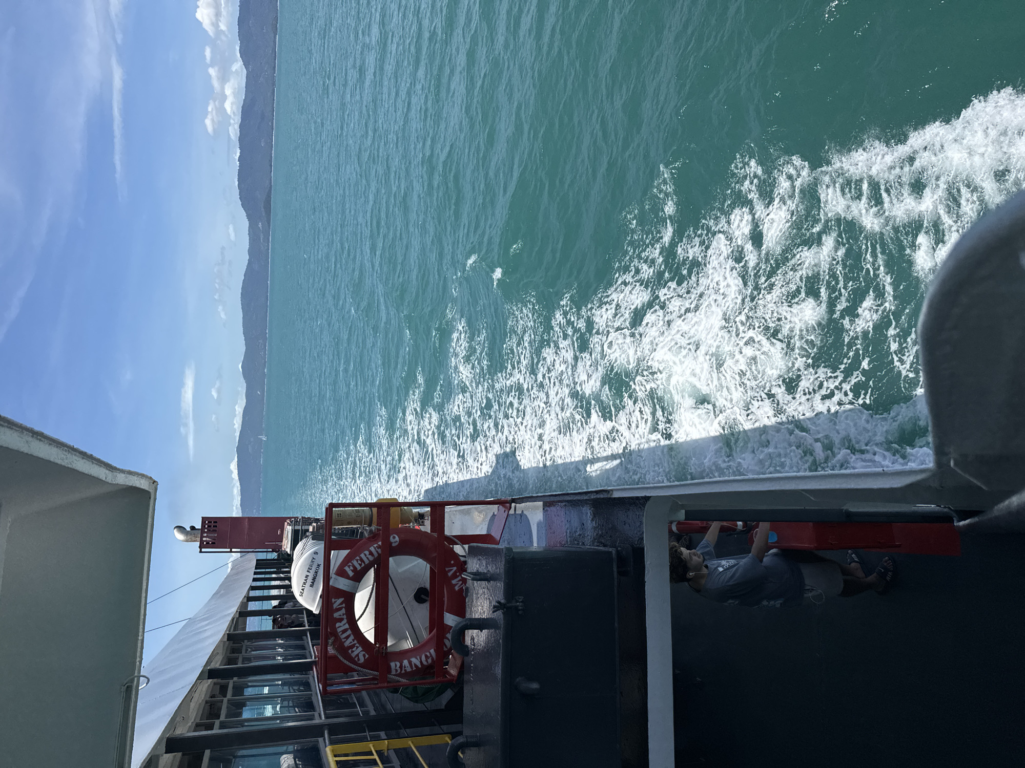 Aboard the Seatran Ferry crossing the Gulf of Thailand near Ko Samui
