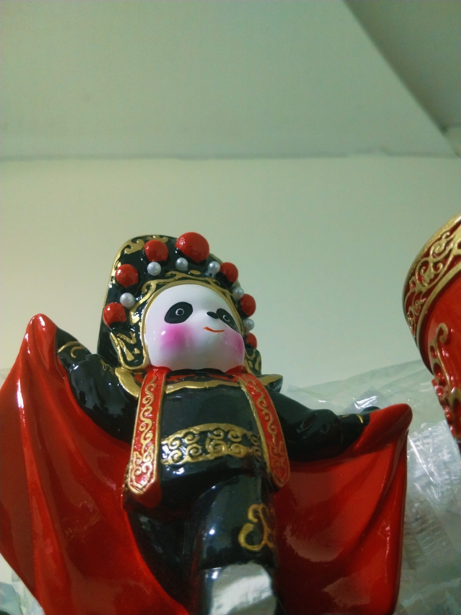Panda Peking Opera Figurine Spotted at Dawn