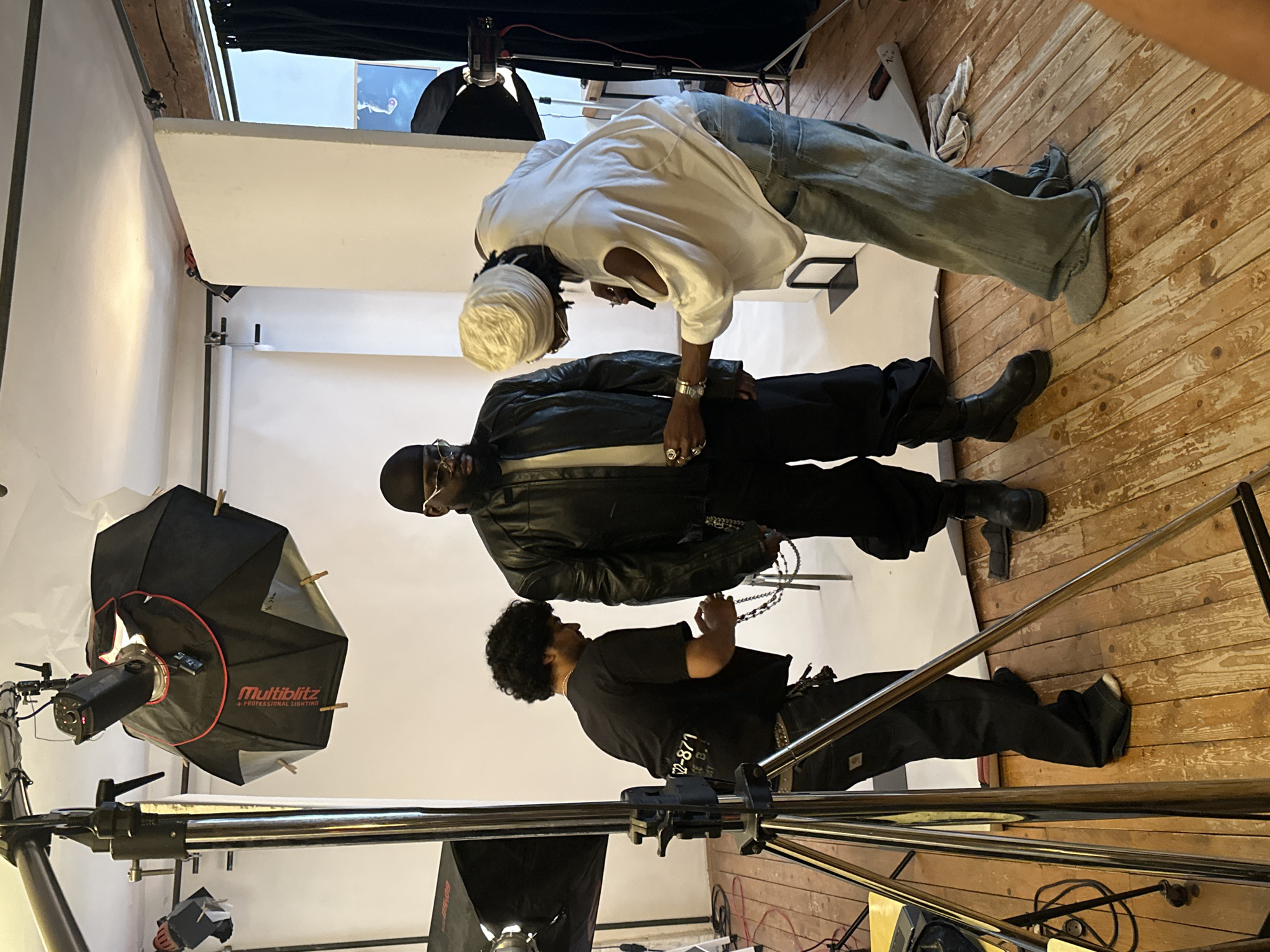 Fashion photoshoot documented at Paris studio over morning hours