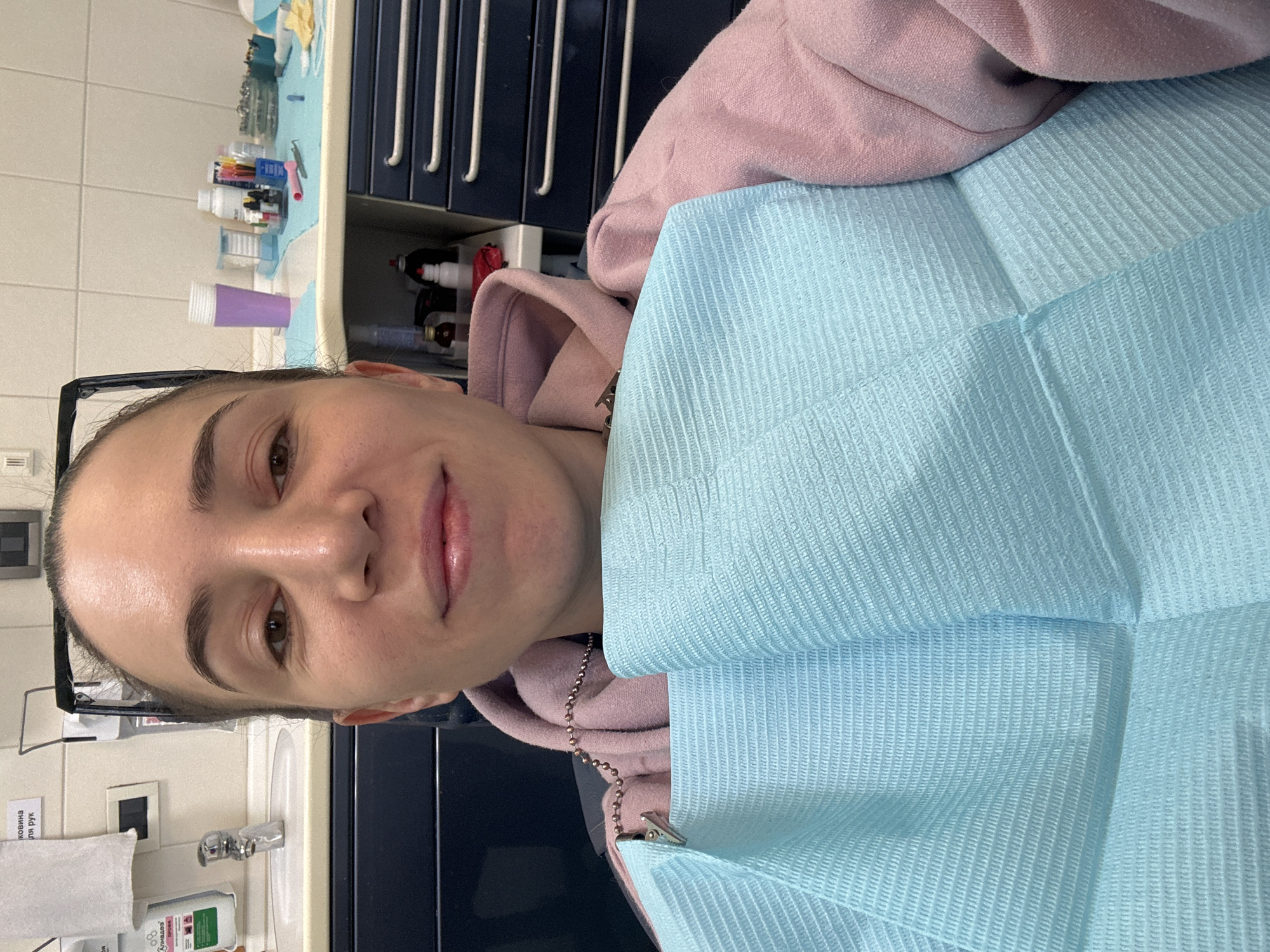 Woman receives dental treatment at Moscow clinic