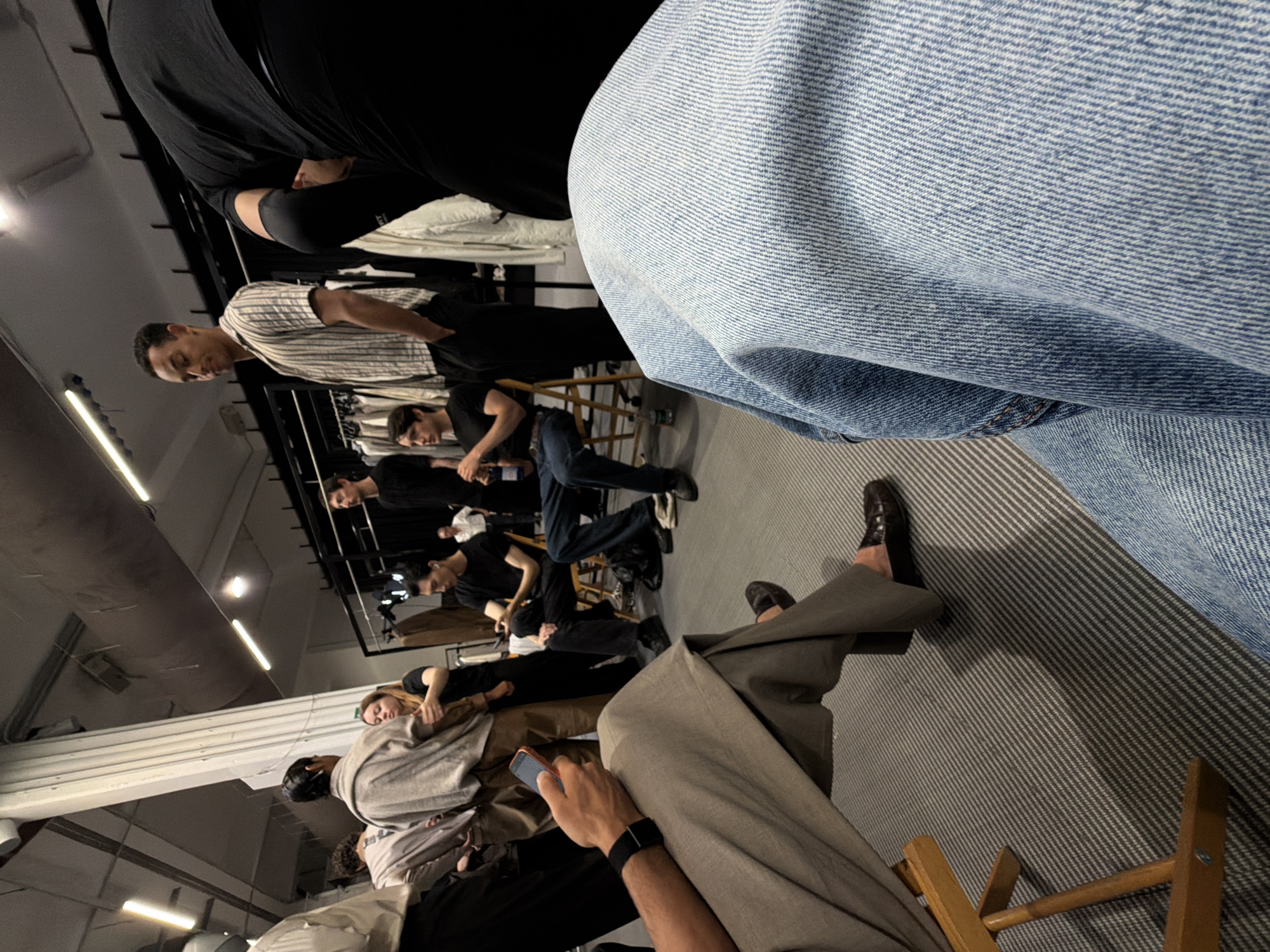 Behind the scenes at a Milan fashion event