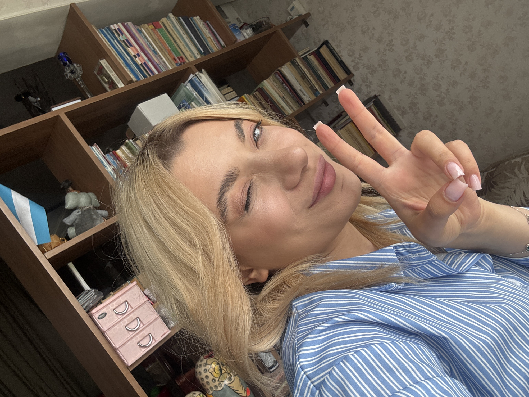 Family documents morning routine in Yerevan apartment with selfies
