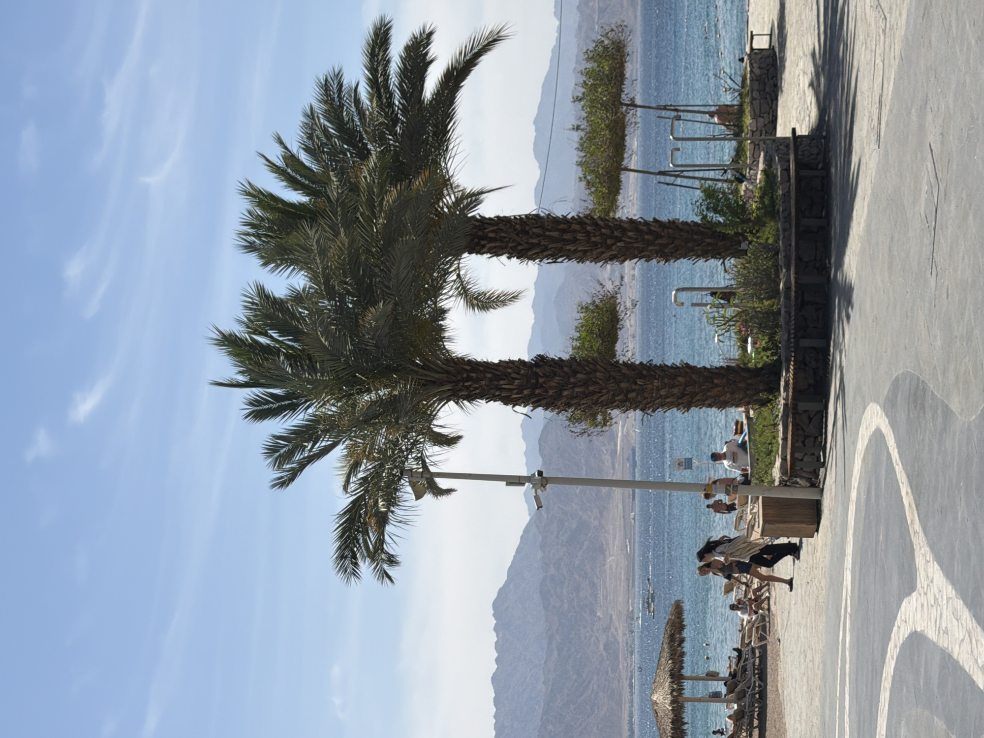 Morning beach scene captured in Eilat, Israel