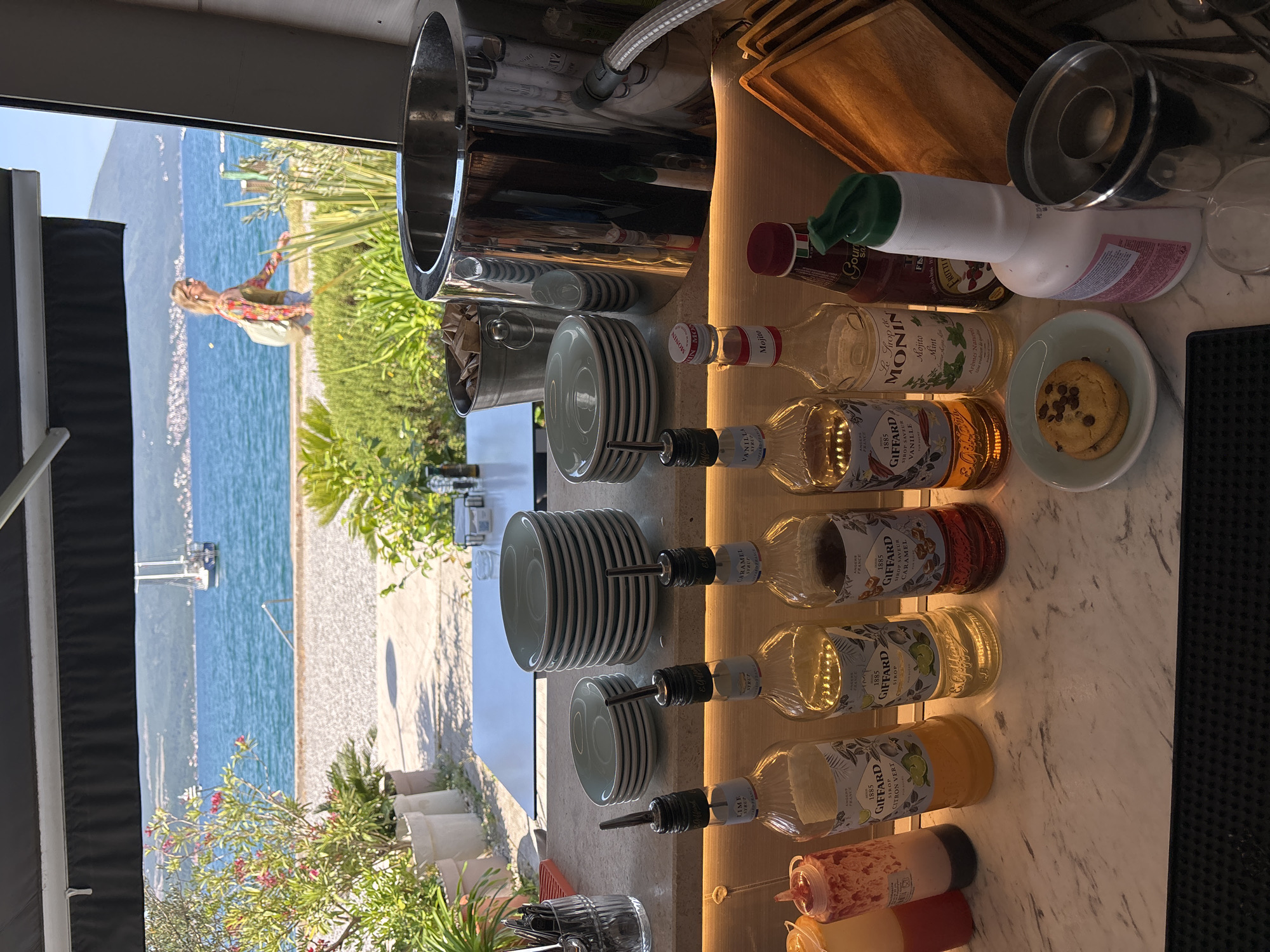 Restaurant operations documented in coastal Tivat, Montenegro