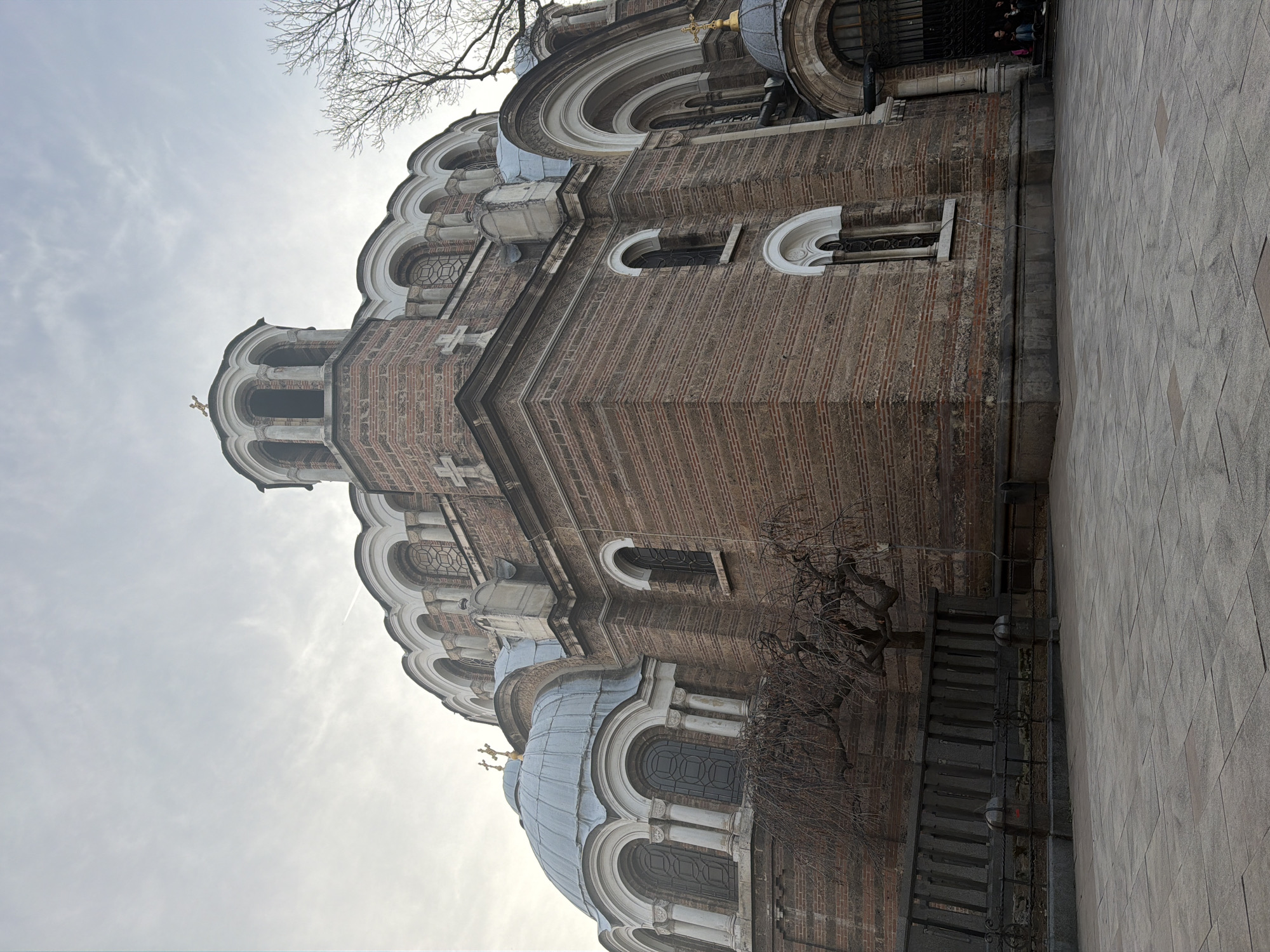Urban scenes documented including Sofia cathedral and residential streets