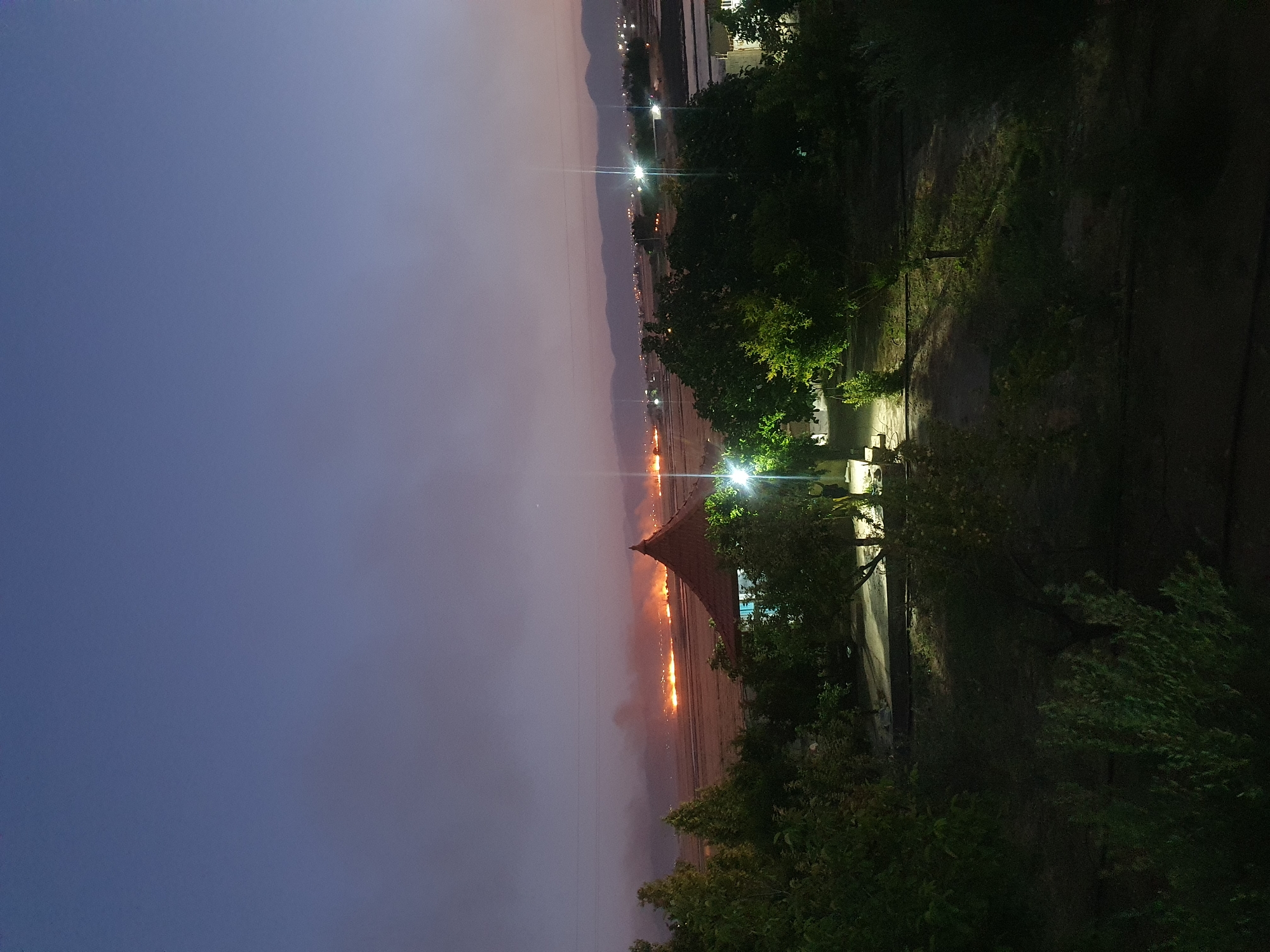 Sandwich preparation session in Kheyrabad at dusk