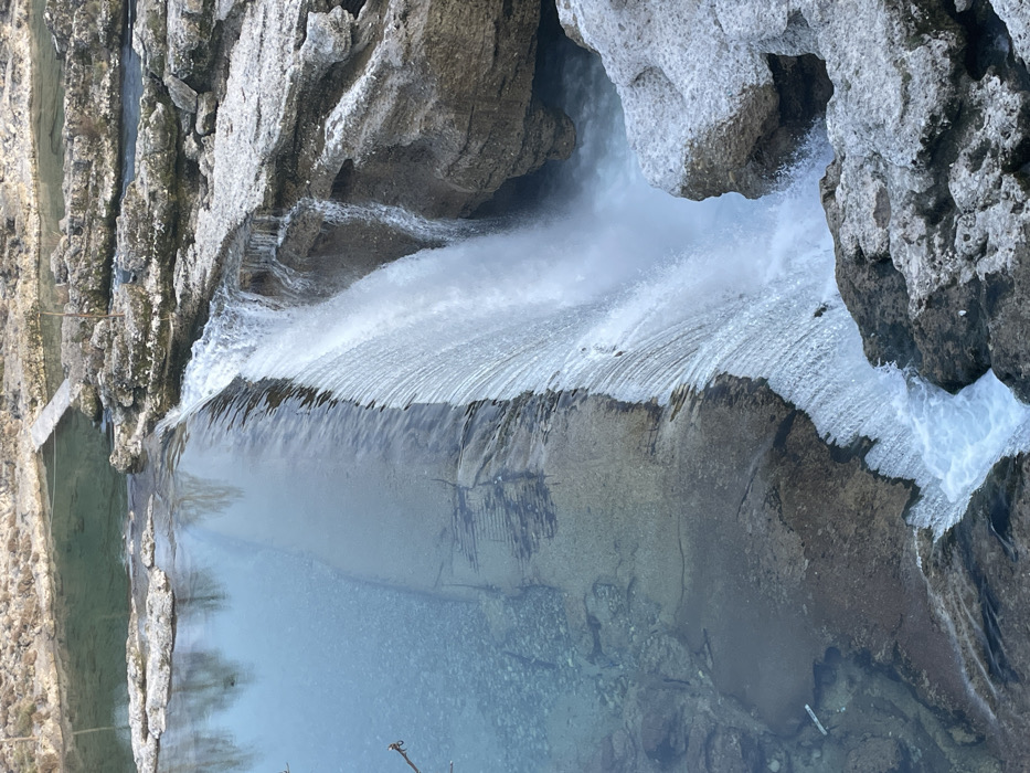 Visitors explore Podgorica's "Niagara Falls" on Cijevna River
