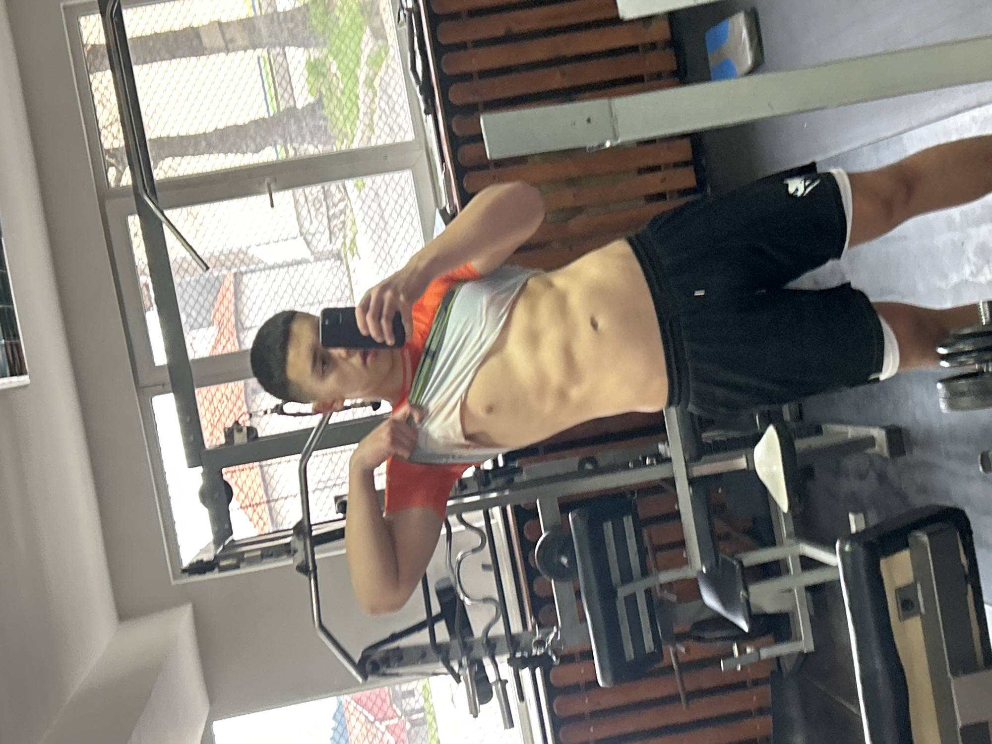 Man films workout session at Bulgarian gym