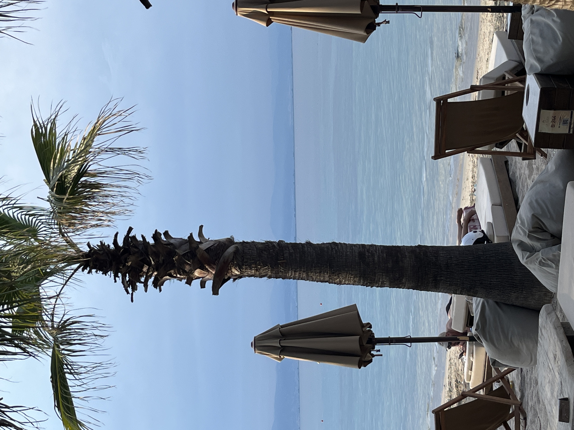 Peaceful beach afternoon captured on Greek island of Thassos