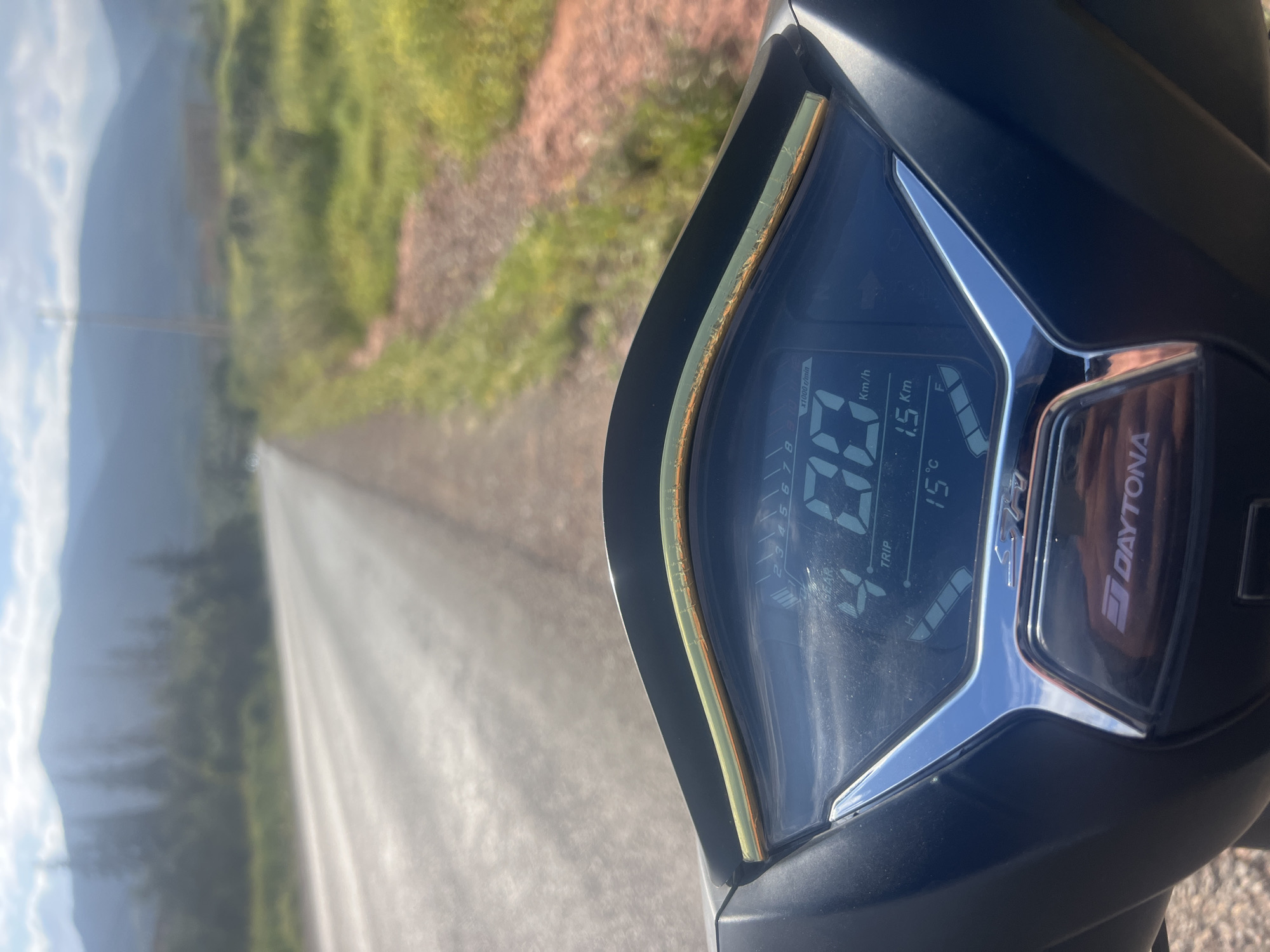 Scooter stops during 1.5km trip near Ouaouizert, Morocco