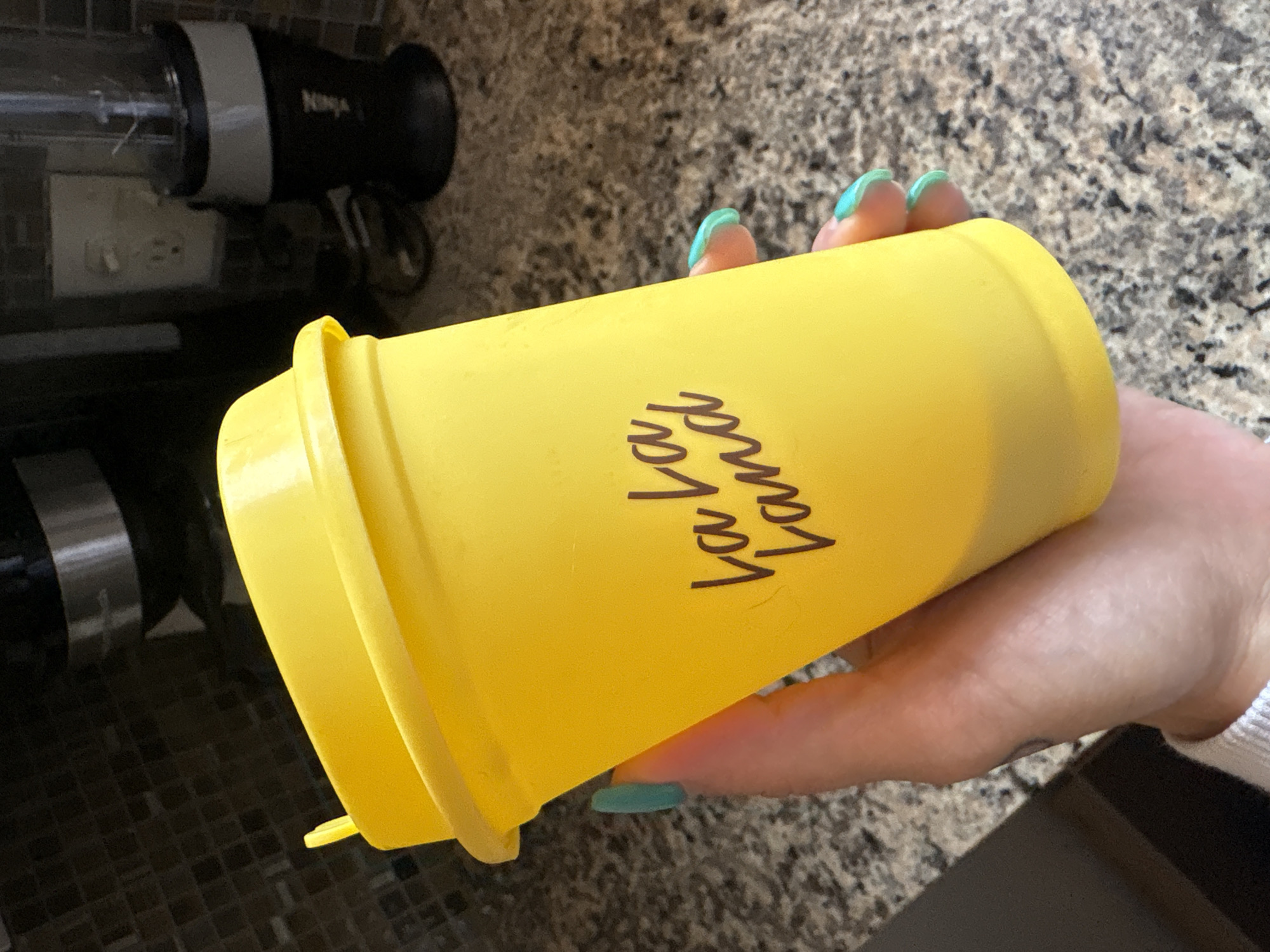 Seal Beach resident documents wellness products on kitchen counter