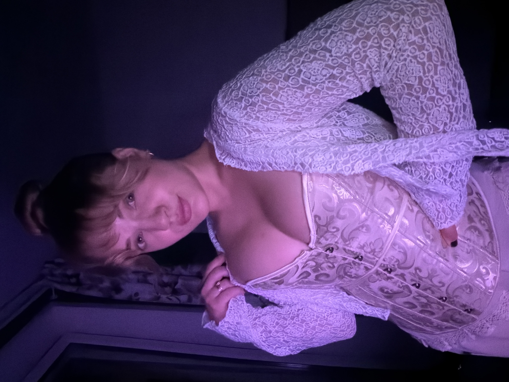 Young woman photographed indoors in Большая Шильна, Russia