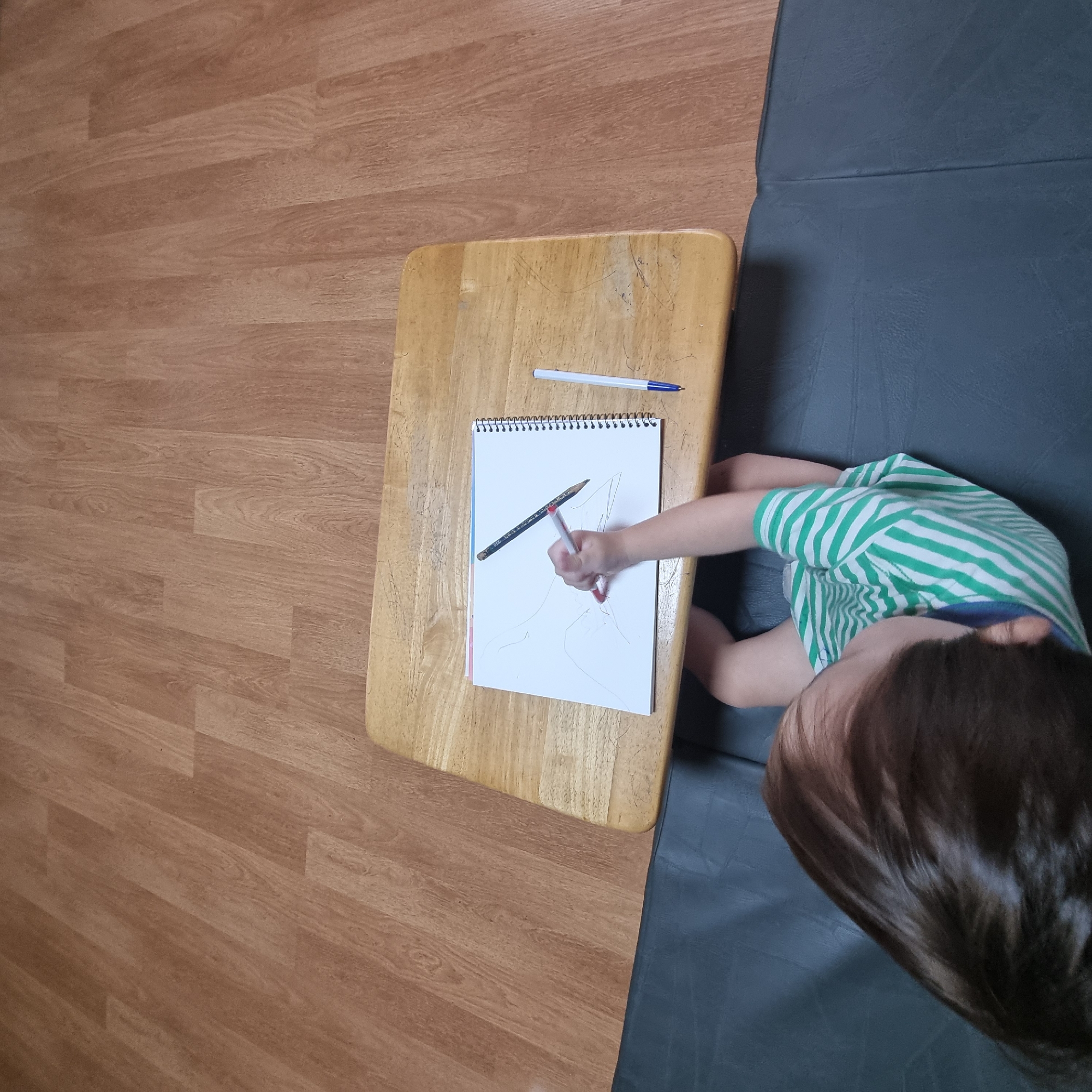 Lazy morning at home with a toddler in Dunnae-myeon