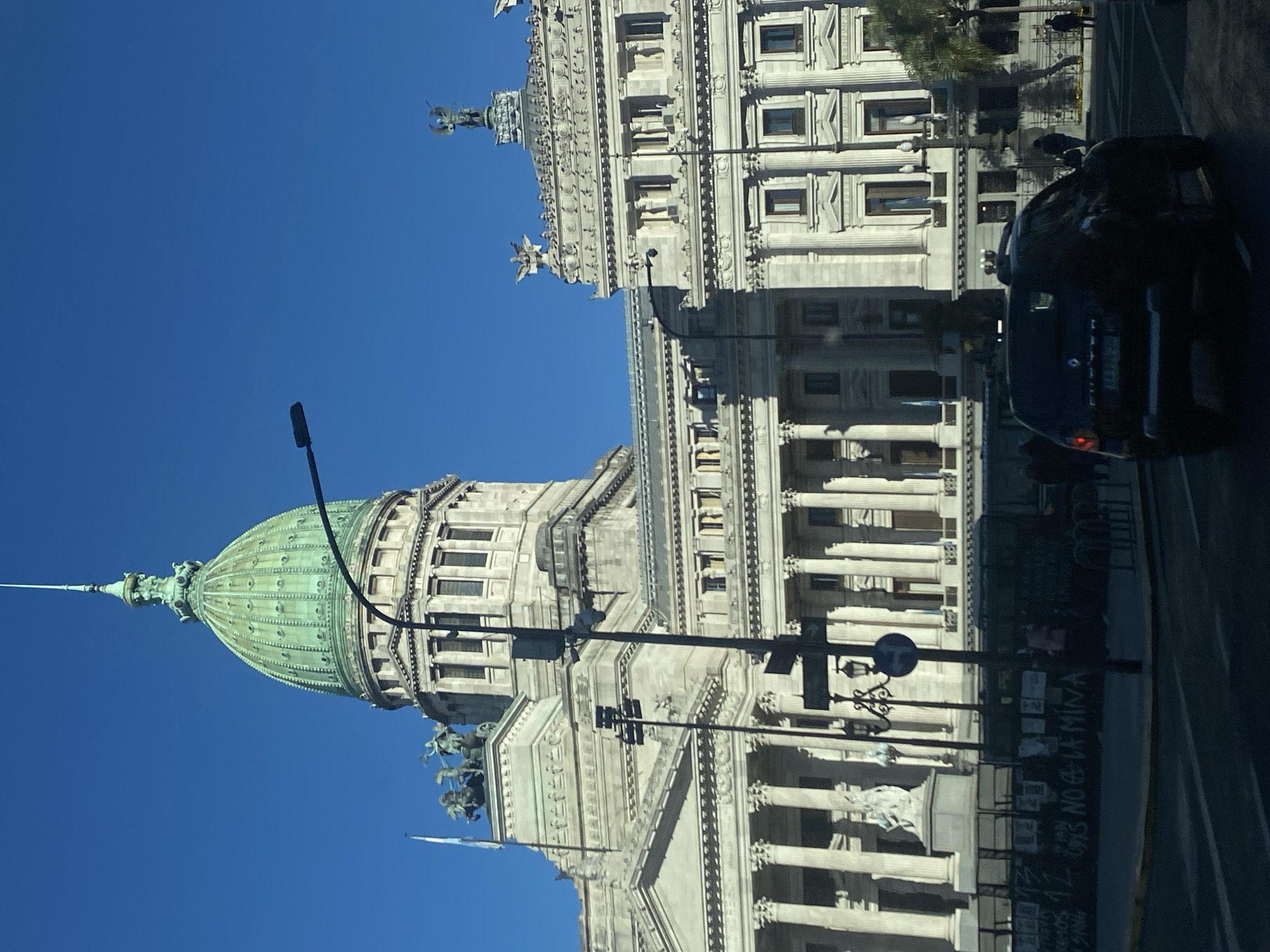 Congress Palace photographed in Buenos Aires