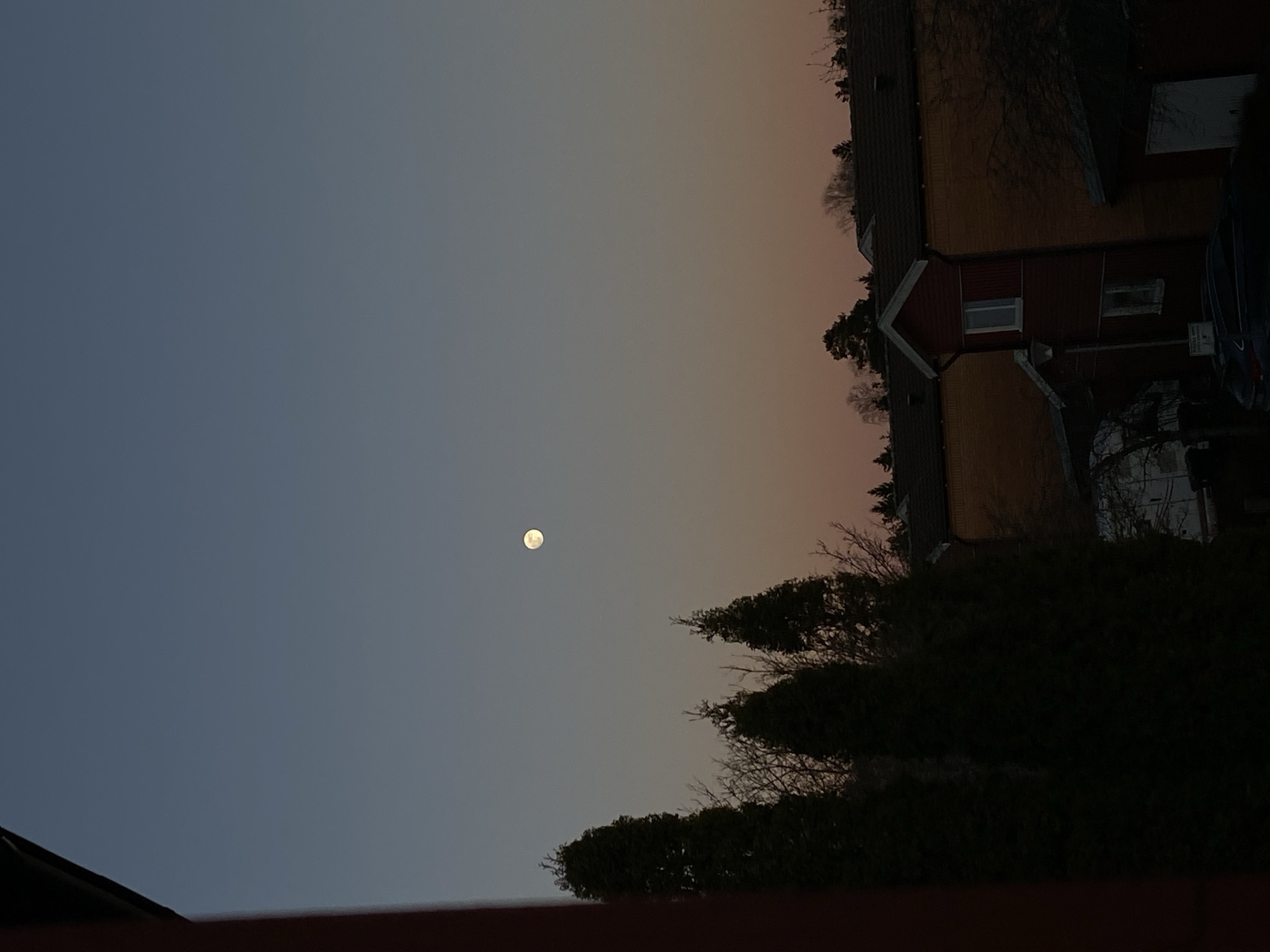 Evening moments captured in Björklinge: moonlit skies and cozy indoors