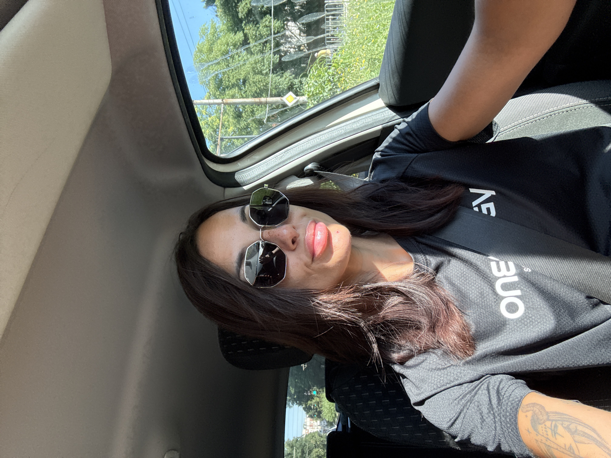 Morning drive selfie through Pleven, Bulgaria