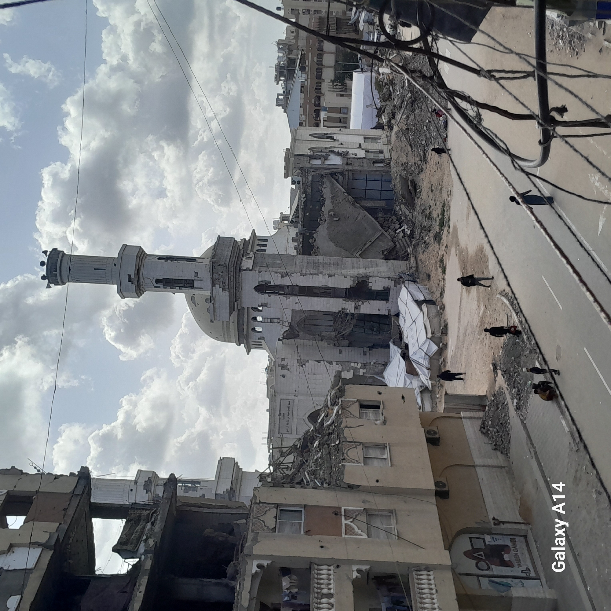 Urban destruction documented at mosque, surrounding buildings severely damaged