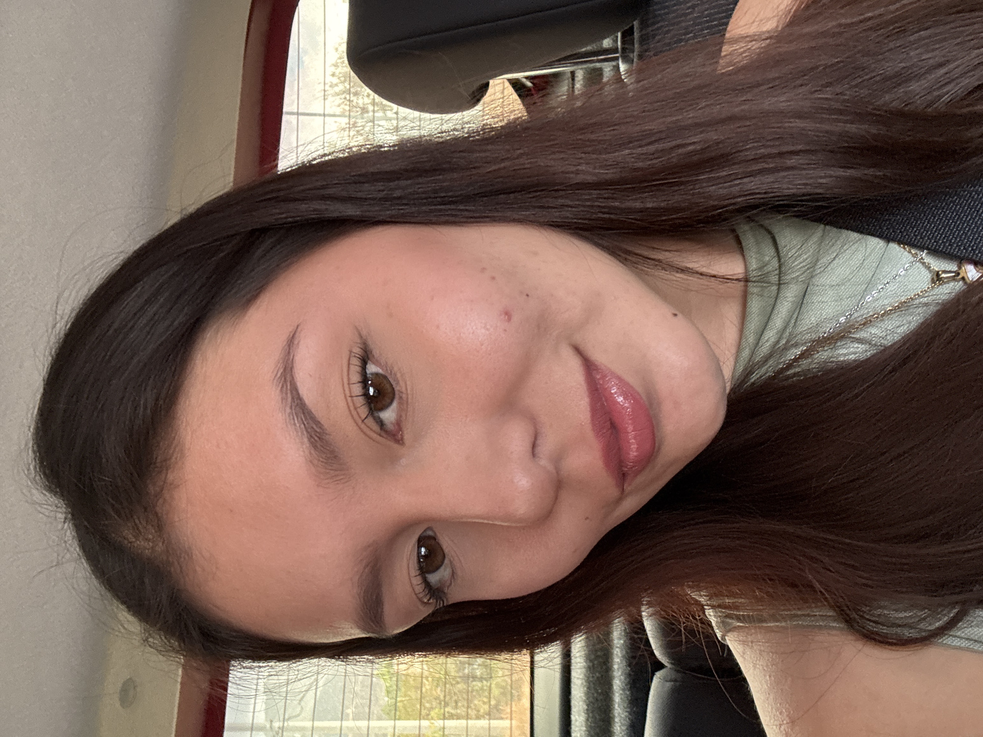 Woman photographed in vehicle in Paraje el Ciruelar