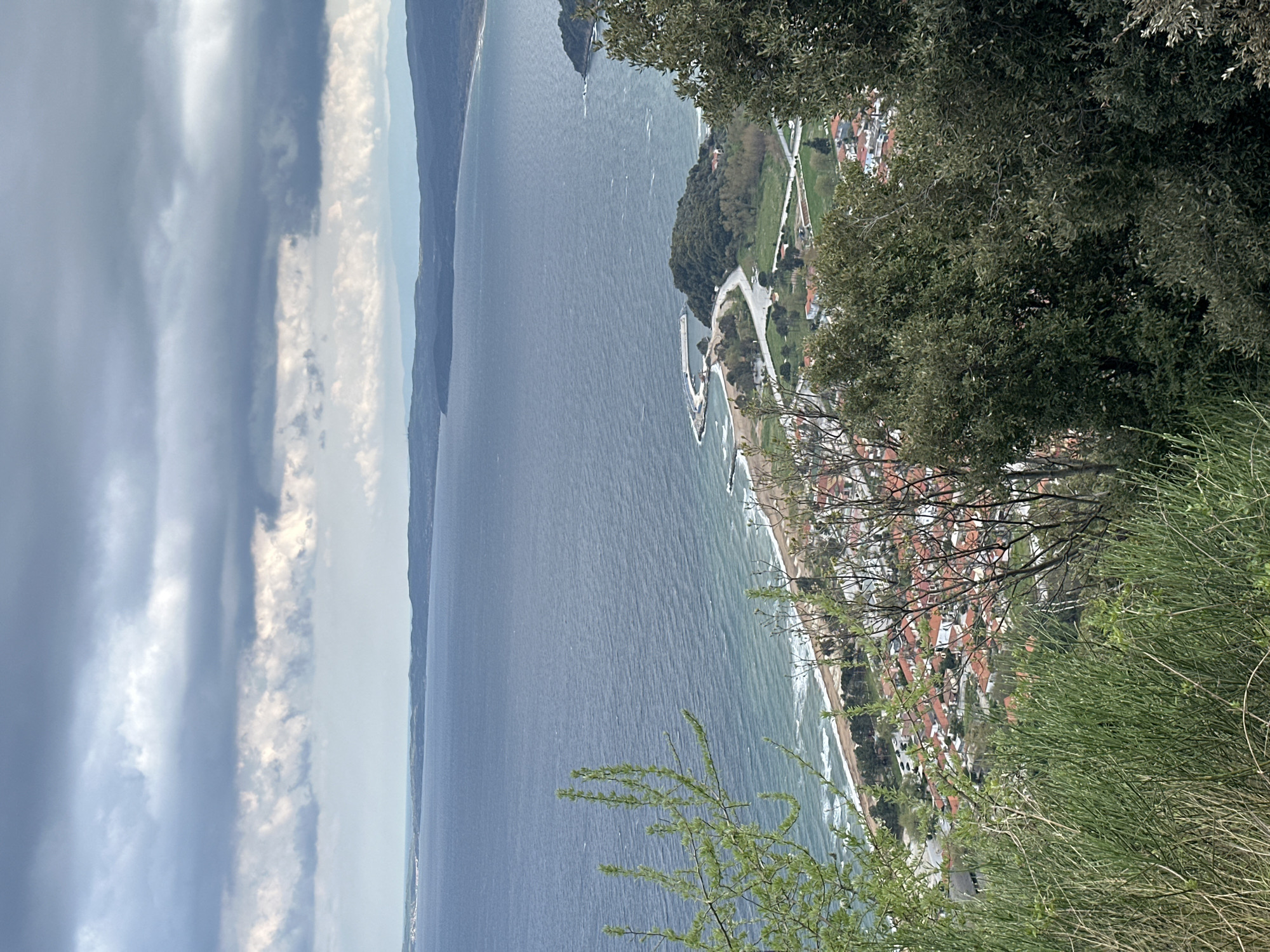 Coastal landscape view captured in Stratoni, Greece