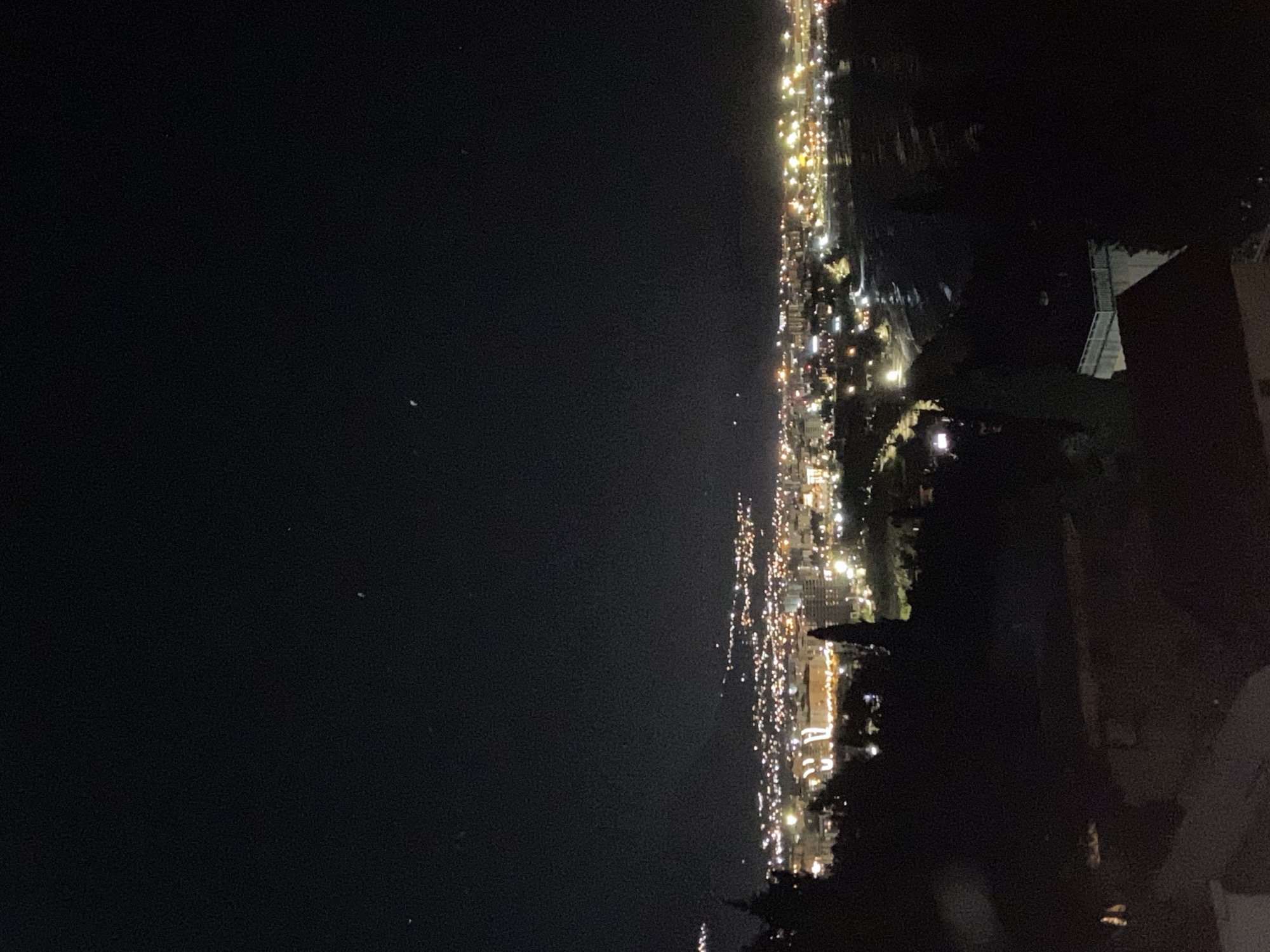 Nighttime photography session captures Šušanj cityscape and selfie portrait