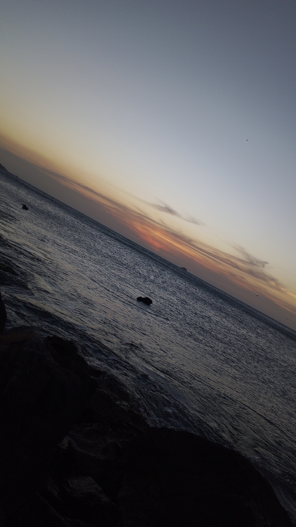 Twilight seascape captured in Pedro González, Venezuela