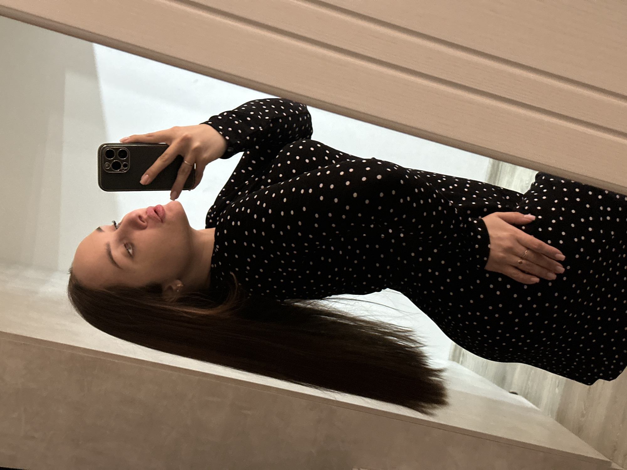 Woman documents selfies and snack time in Chaikovsky apartment