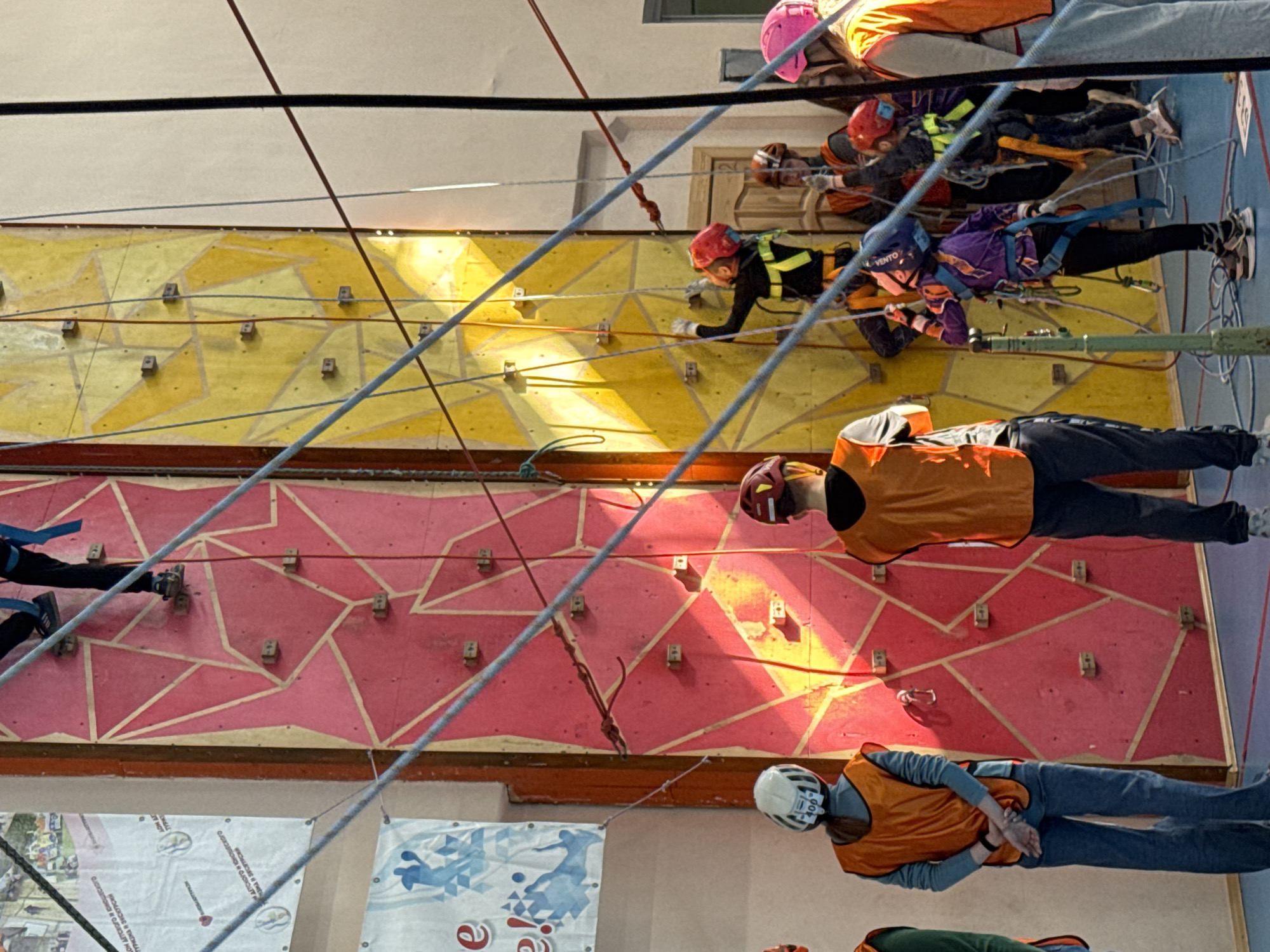Indoor rock climbing session observed at Usolye gymnasium