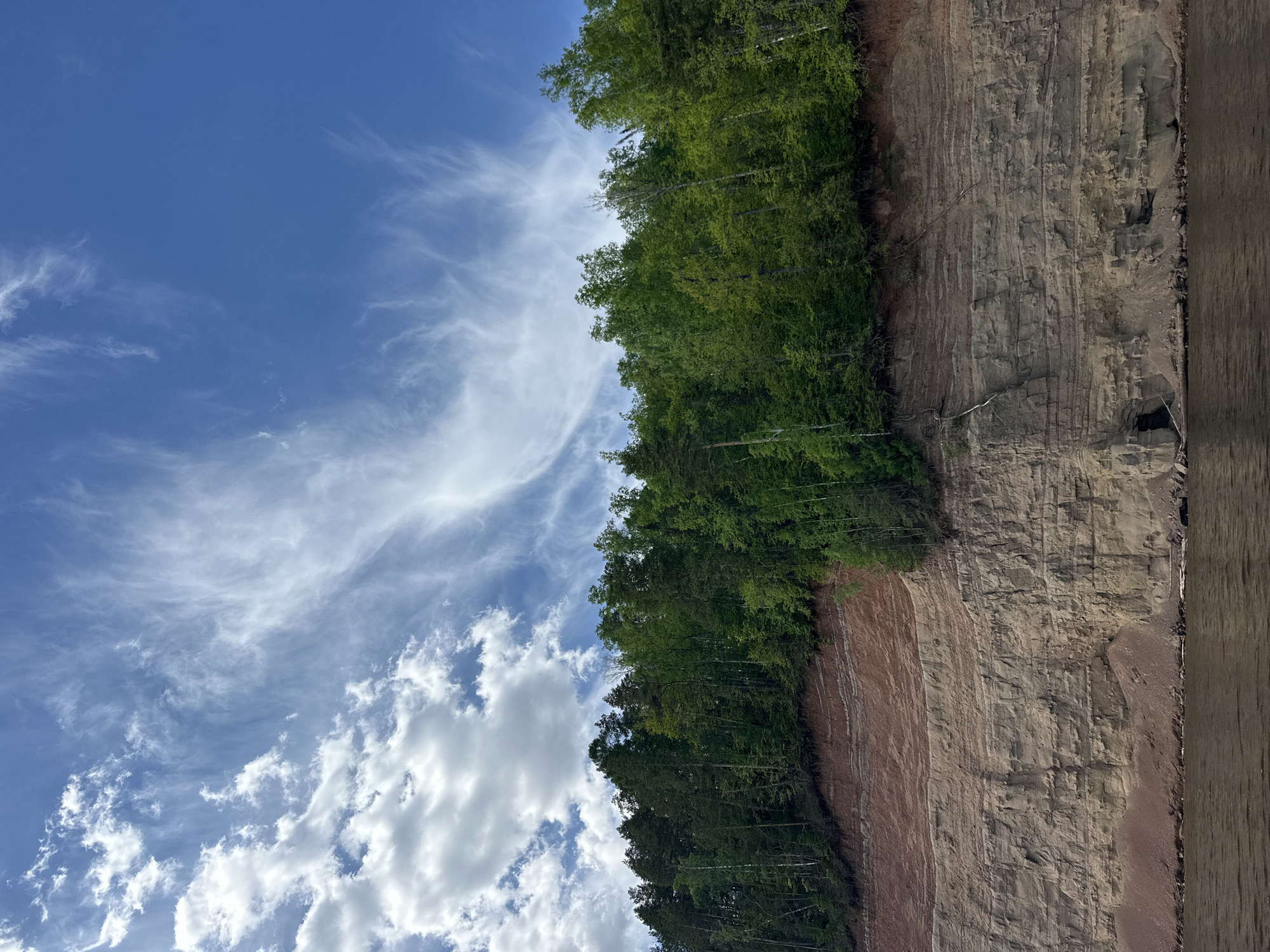 Boating group documents scenic cliff formations near Novyi, Russia