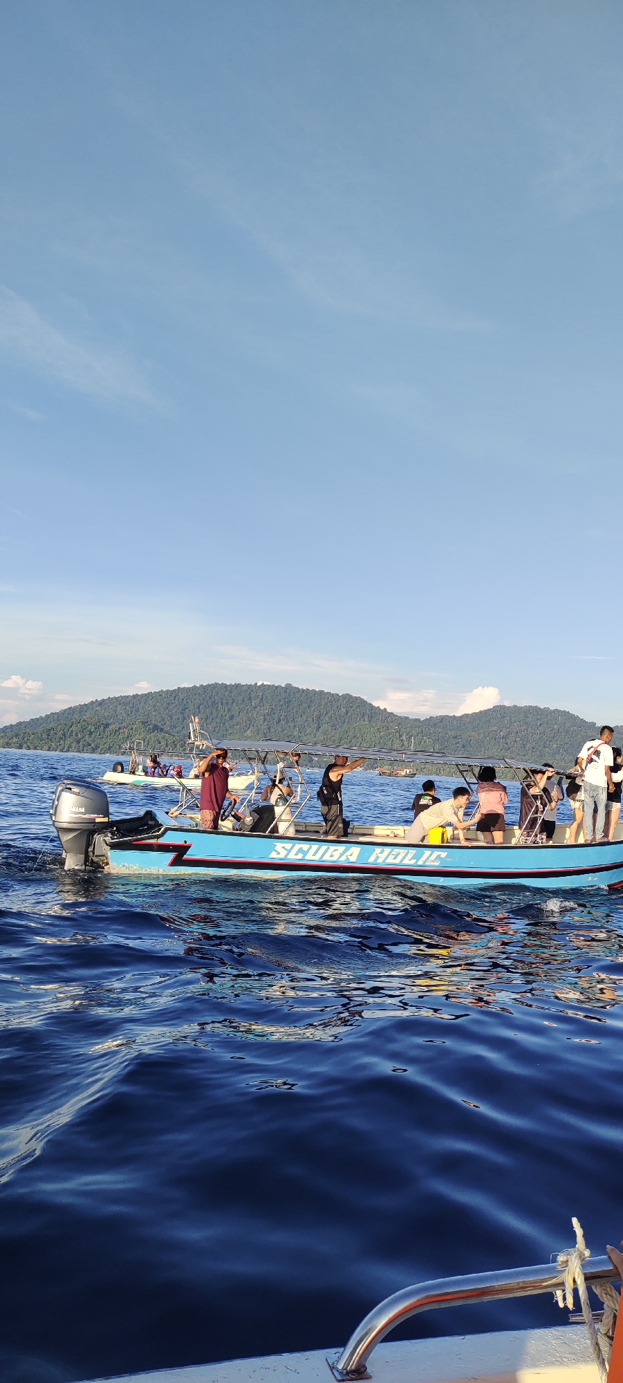 Dolphin watching boat trip around Sabang Indonesia islands
