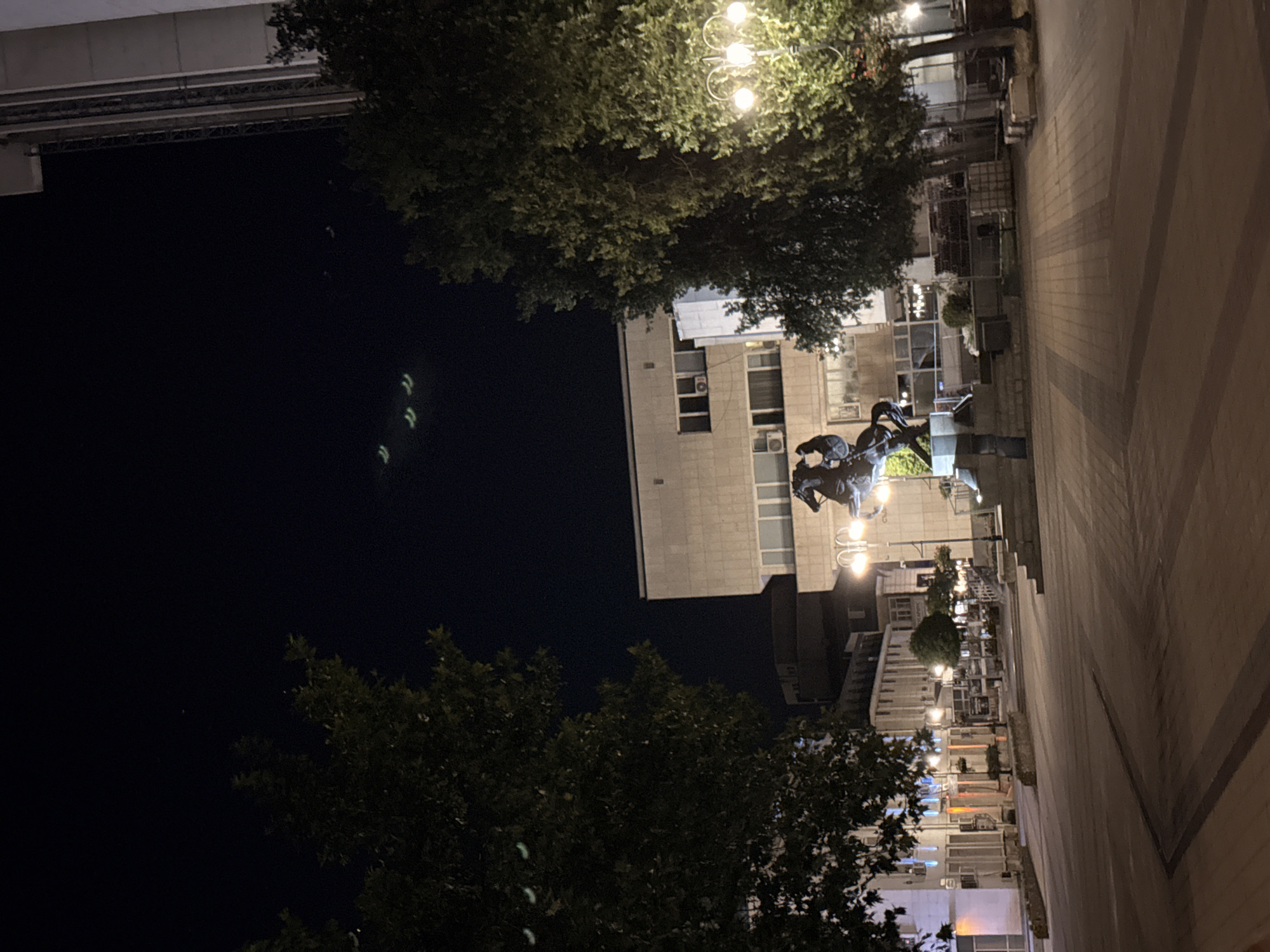 Lovech at dusk: squares, statues, and a glowing covered bridge