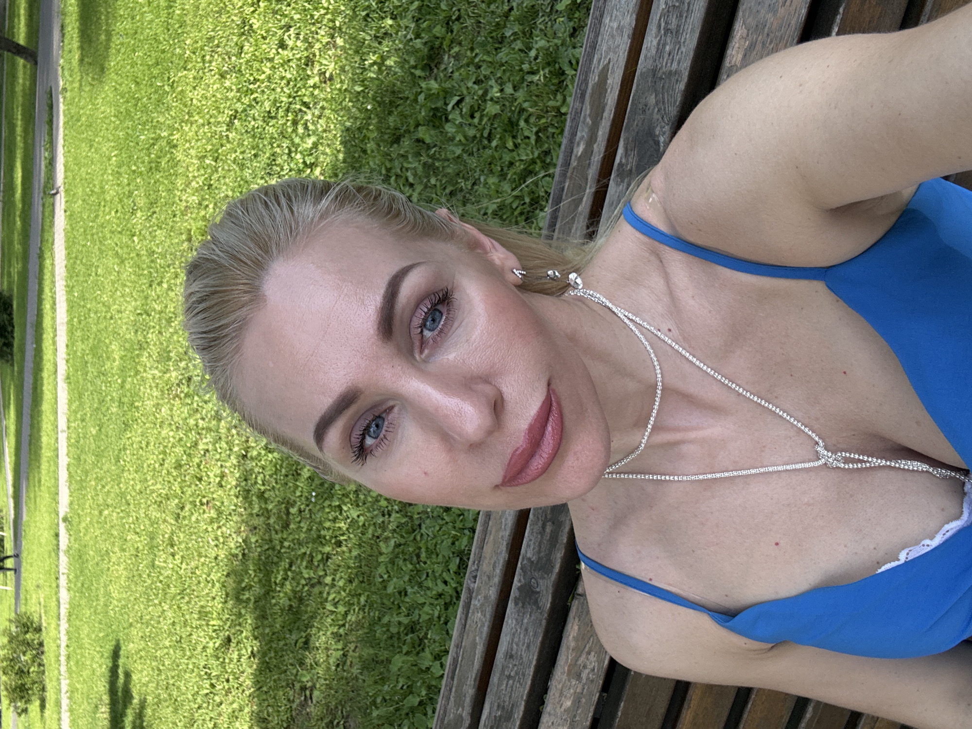 Mother and child enjoy afternoon playground visit in Saint Petersburg