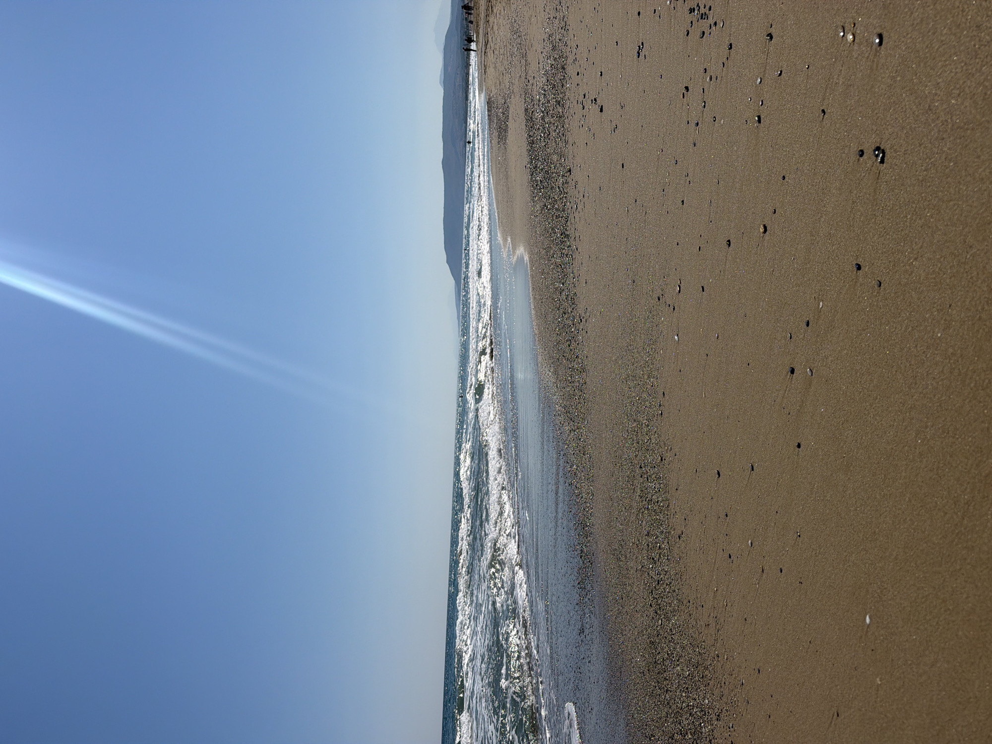 Lazy summer morning on the beach at Georgioupoli, Greece