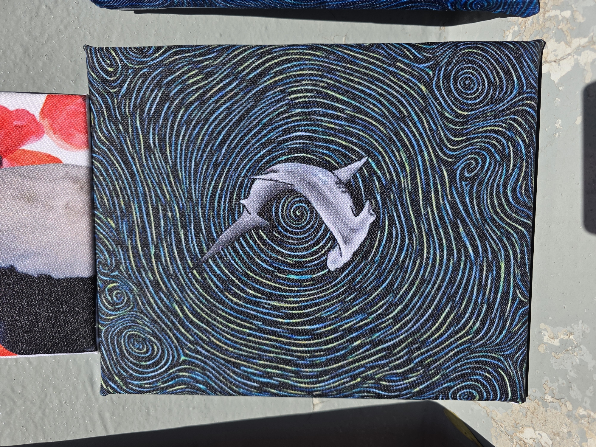 Outdoor art exhibition displays prints and zines in San Andrés Cholula