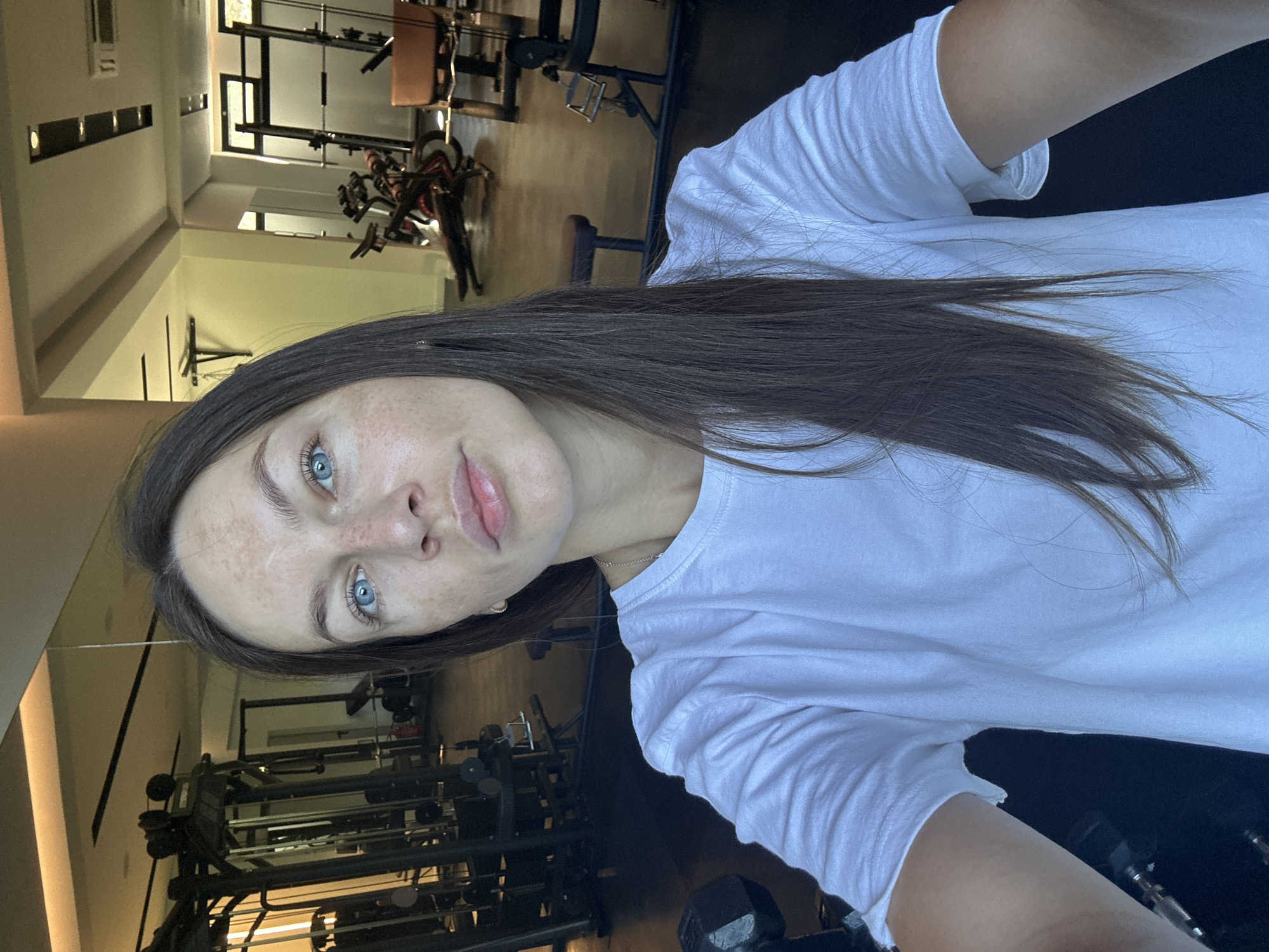Gym mirror selfie session in Boreti, Montenegro