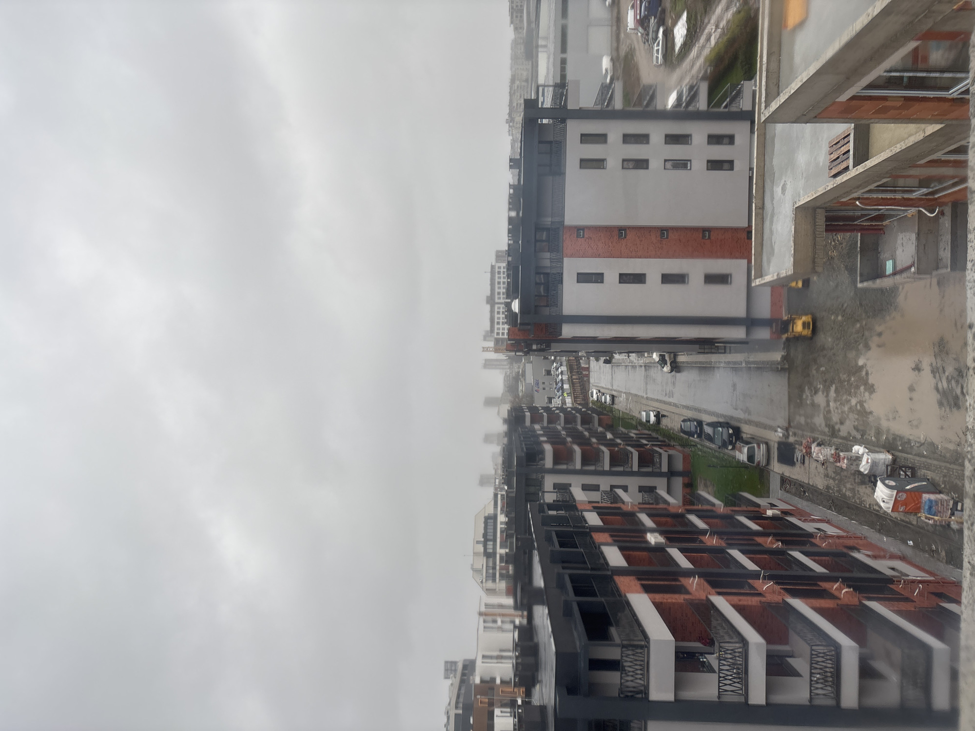 Aerial view captures overcast Burgas cityscape