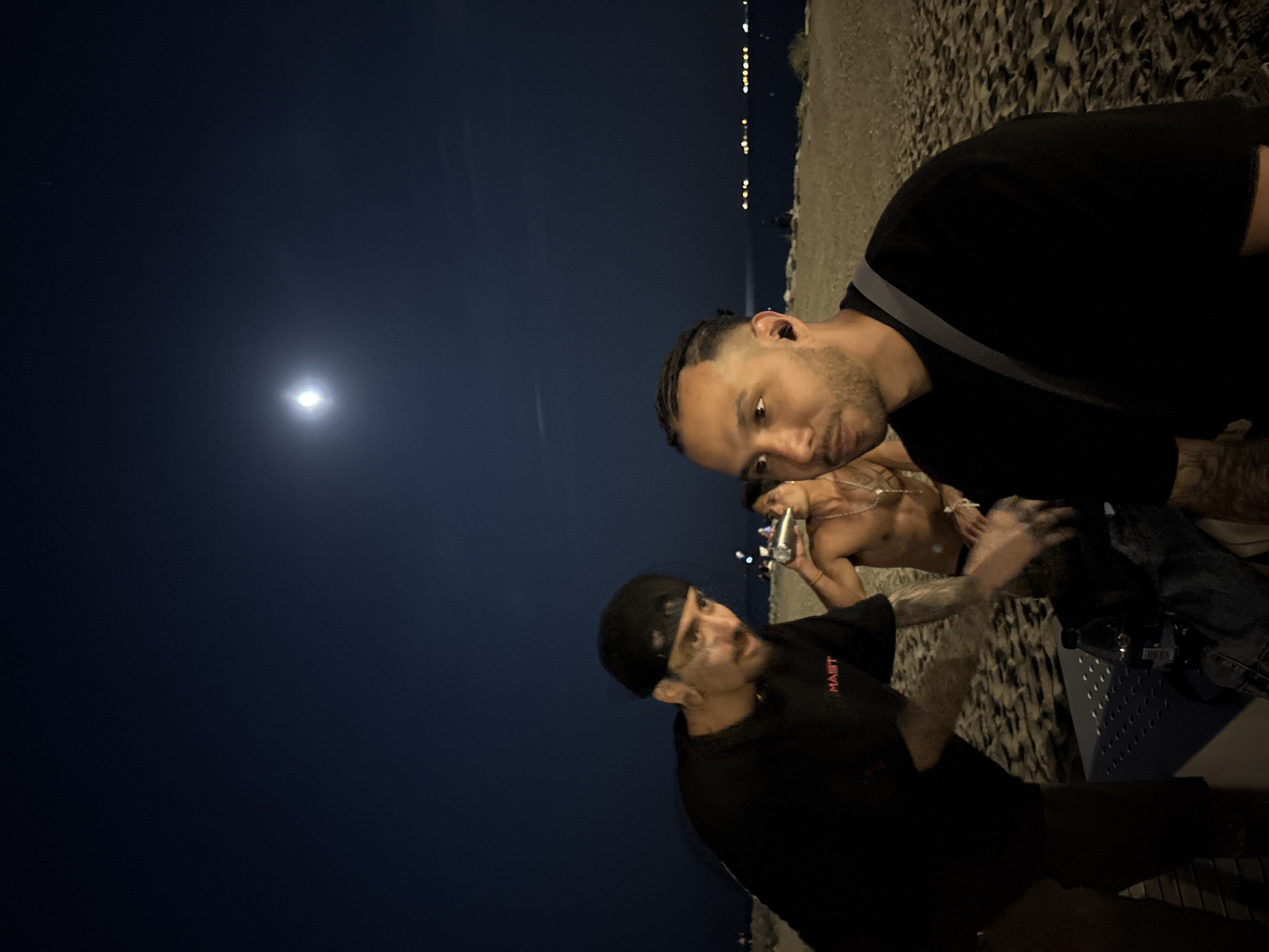 Night recreation scenes documented along Barcelona waterfront May 28