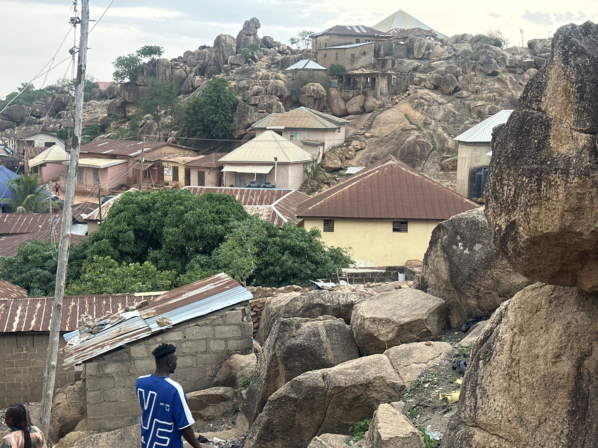 Rocky residential neighborhoods documented in Jos, Nigeria