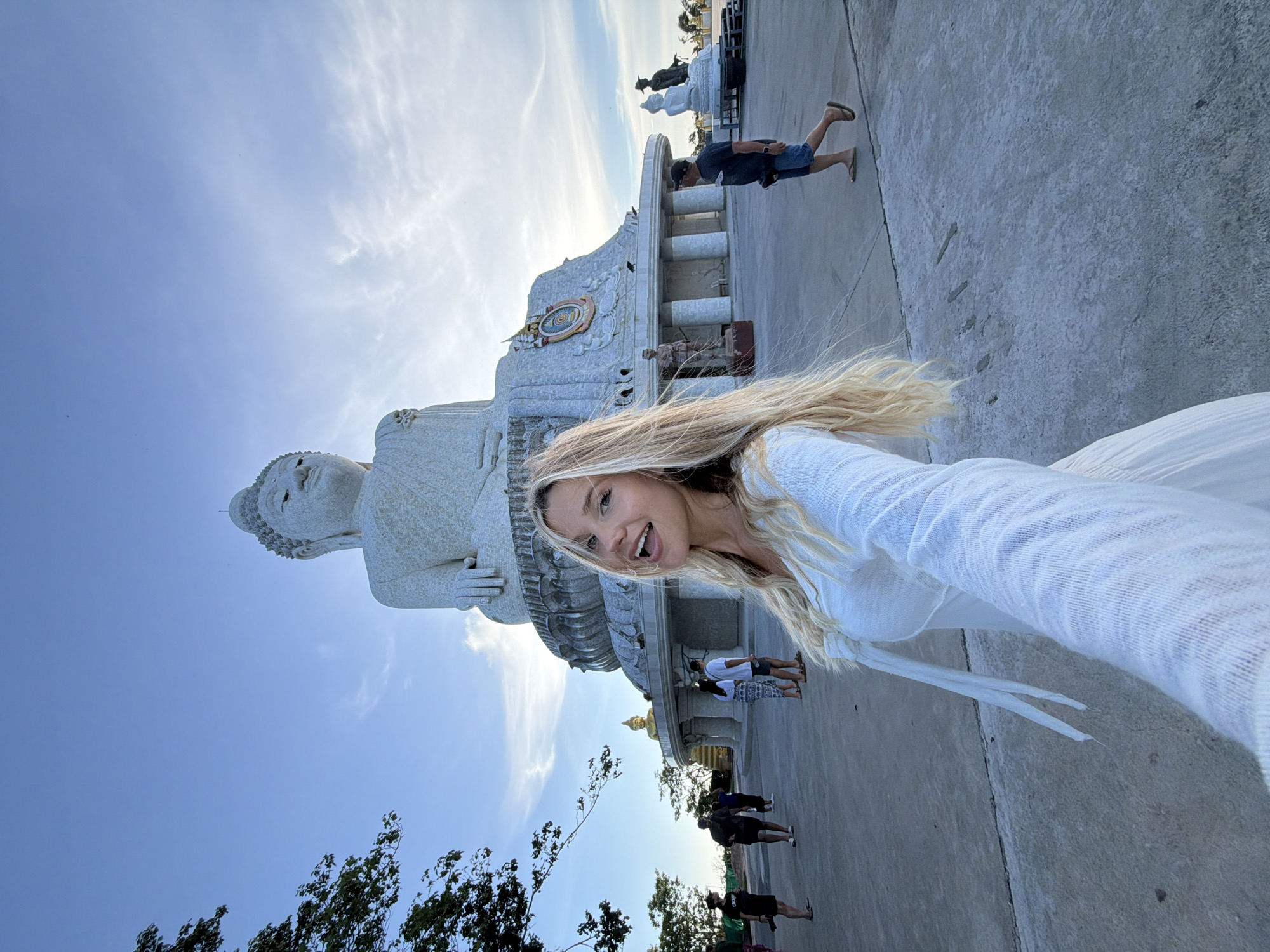 Selfies and monkeys at Chalong's Big Buddha