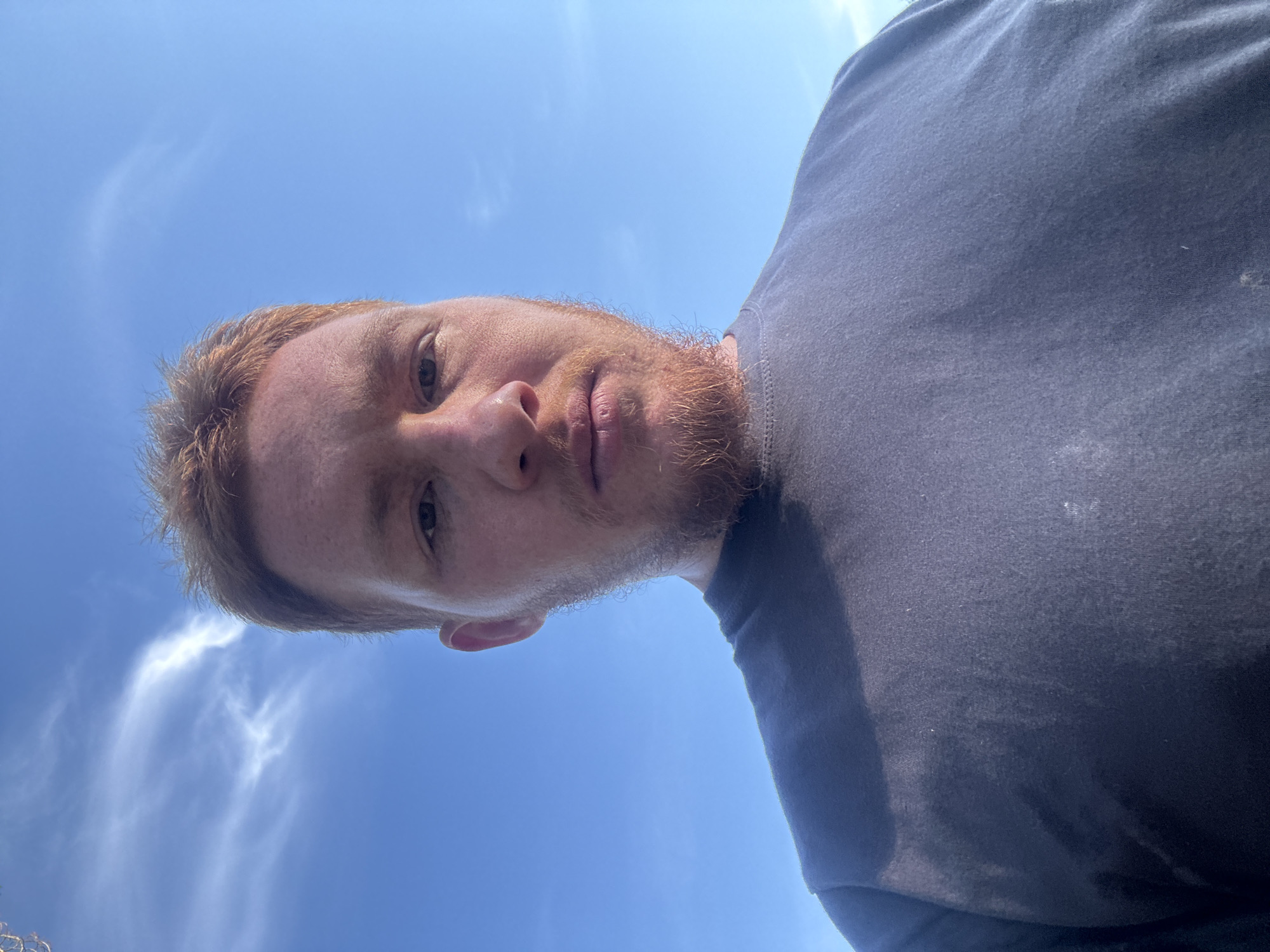 Selfies and road shots from a sunny rural stretch