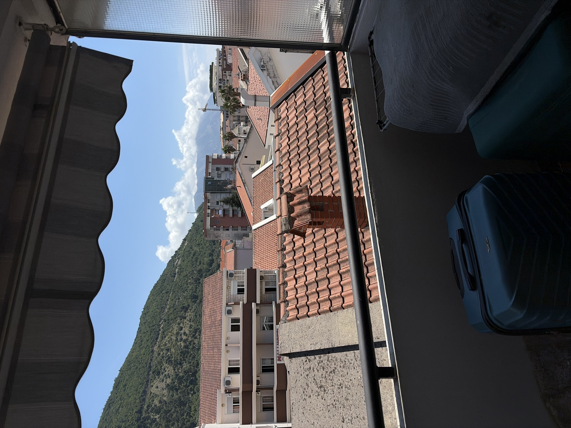 Morning documentation of personal activities in Budva, Montenegro