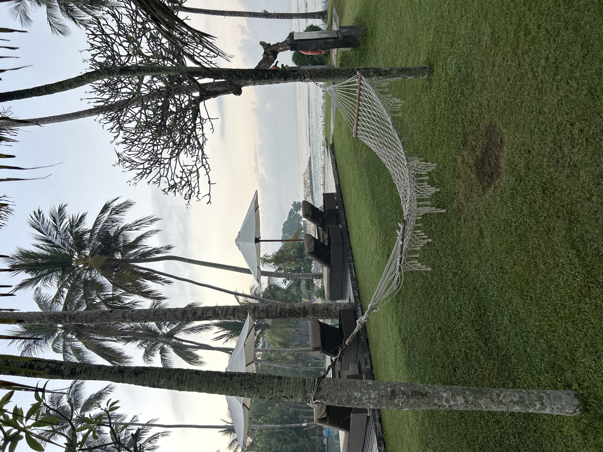 Relaxed evening at a beachside resort in Manggis, Bali