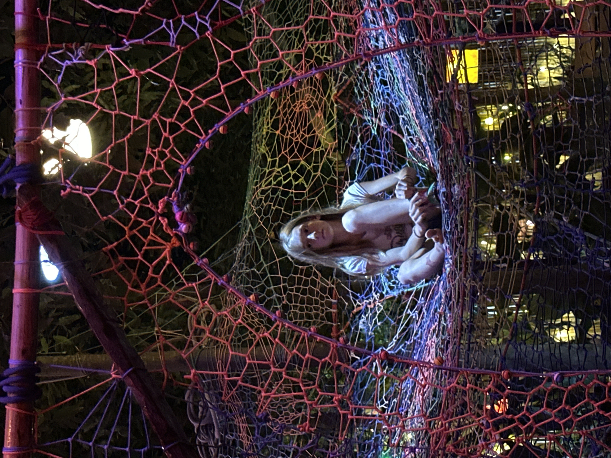 Nighttime DJ event with art installation in Ko Pha Ngan