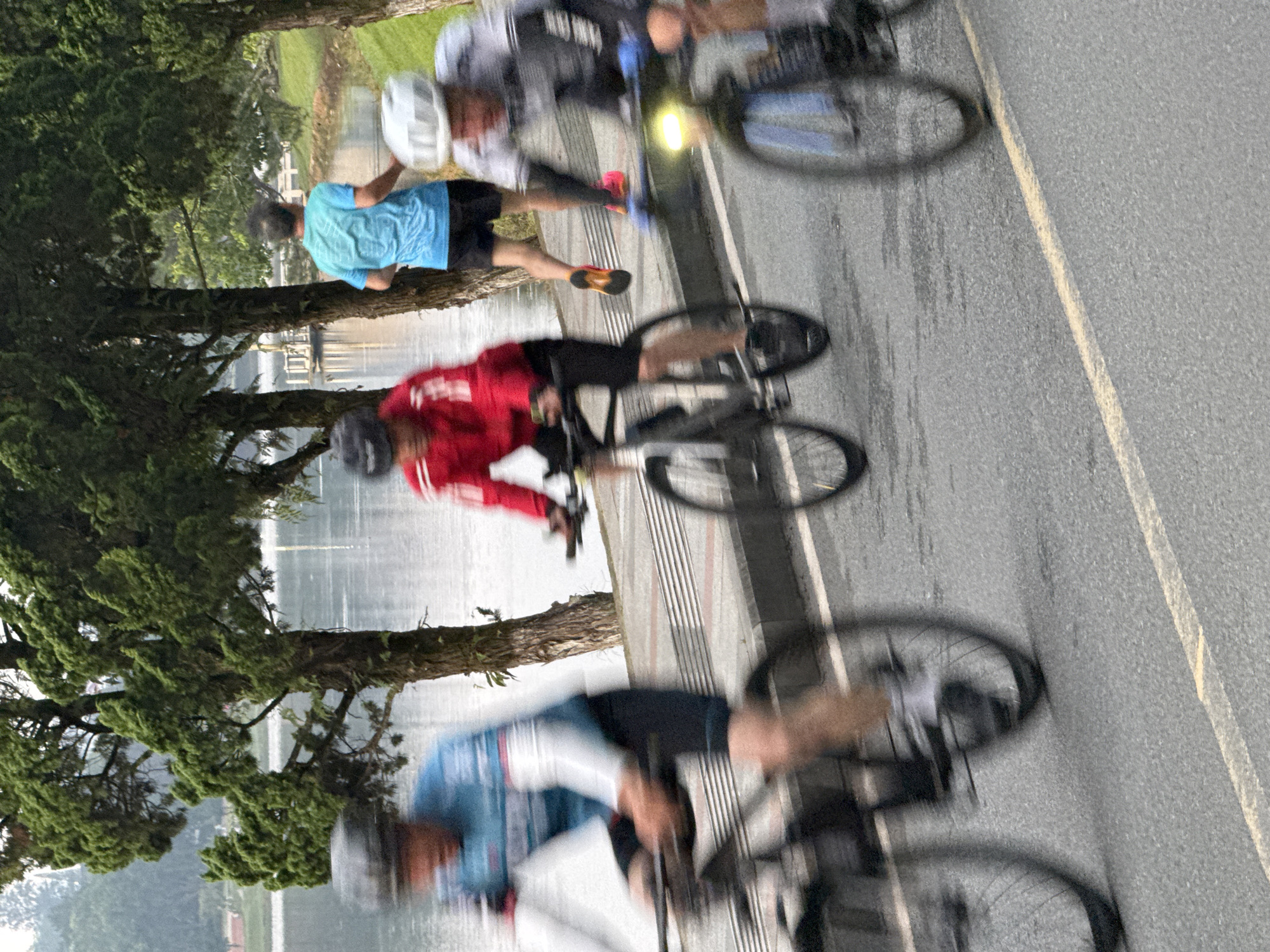 Cyclists and walkers circle Xuan Huong Lake in Da Lat